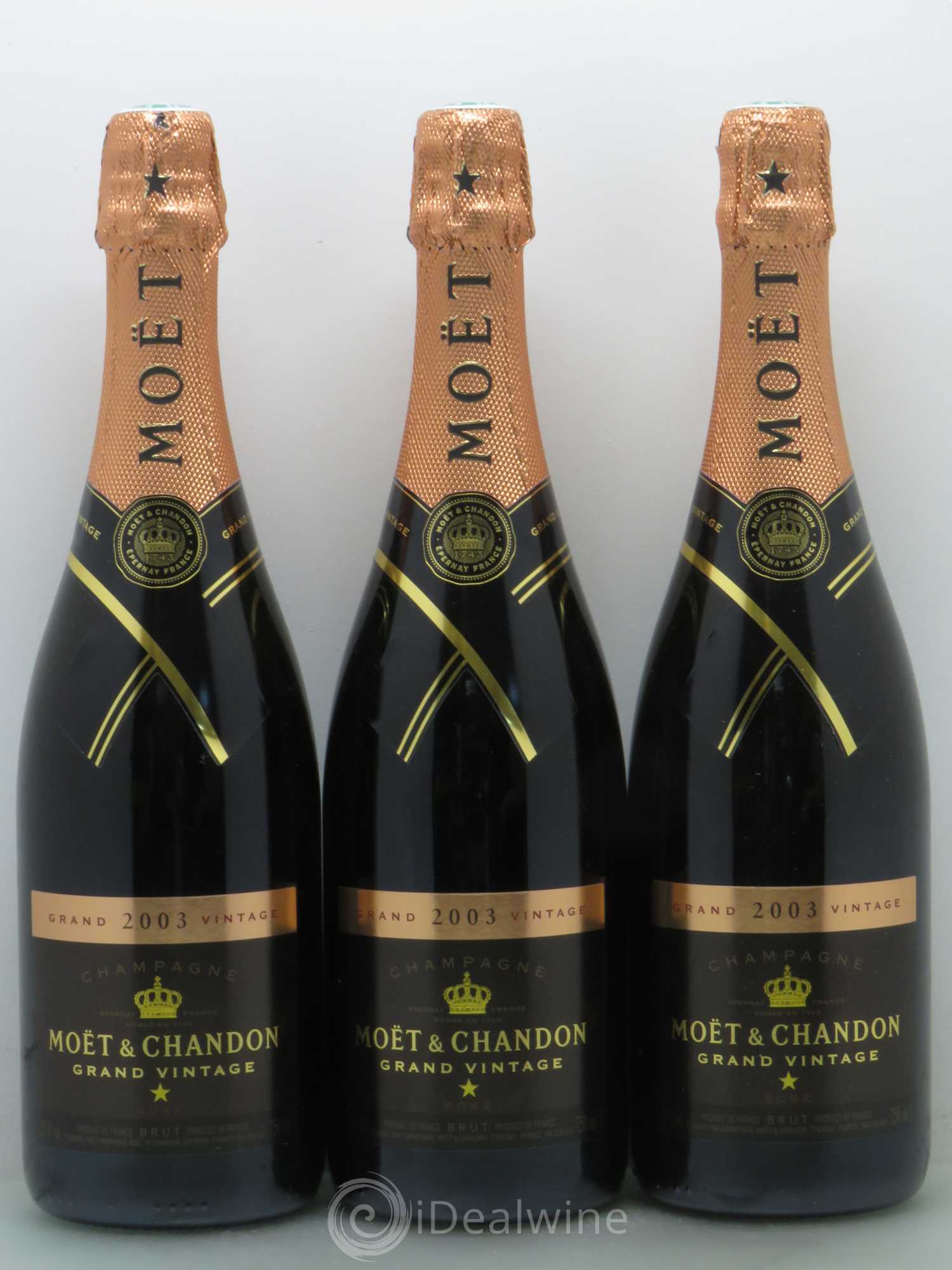 Champagne - Moët & Chandon Grand Vintage 2003 - Posten von 3 Flaschen - 0