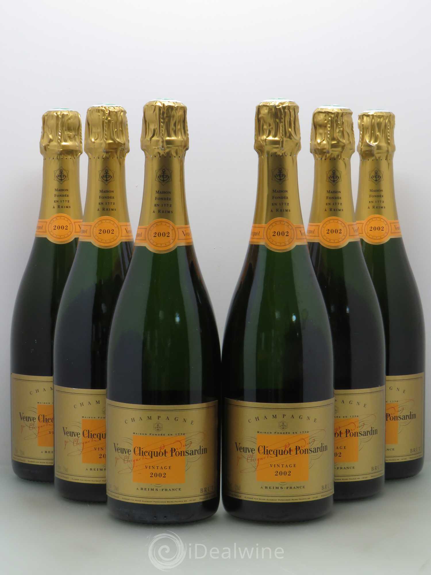 Vintage Veuve Clicquot 2002 - Lot de 6 bouteilles - 0