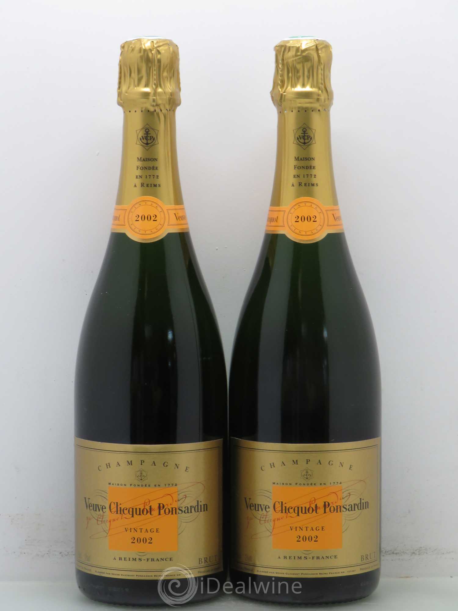 Vintage Veuve Clicquot 2002 - Lot de 2 bouteilles - 0