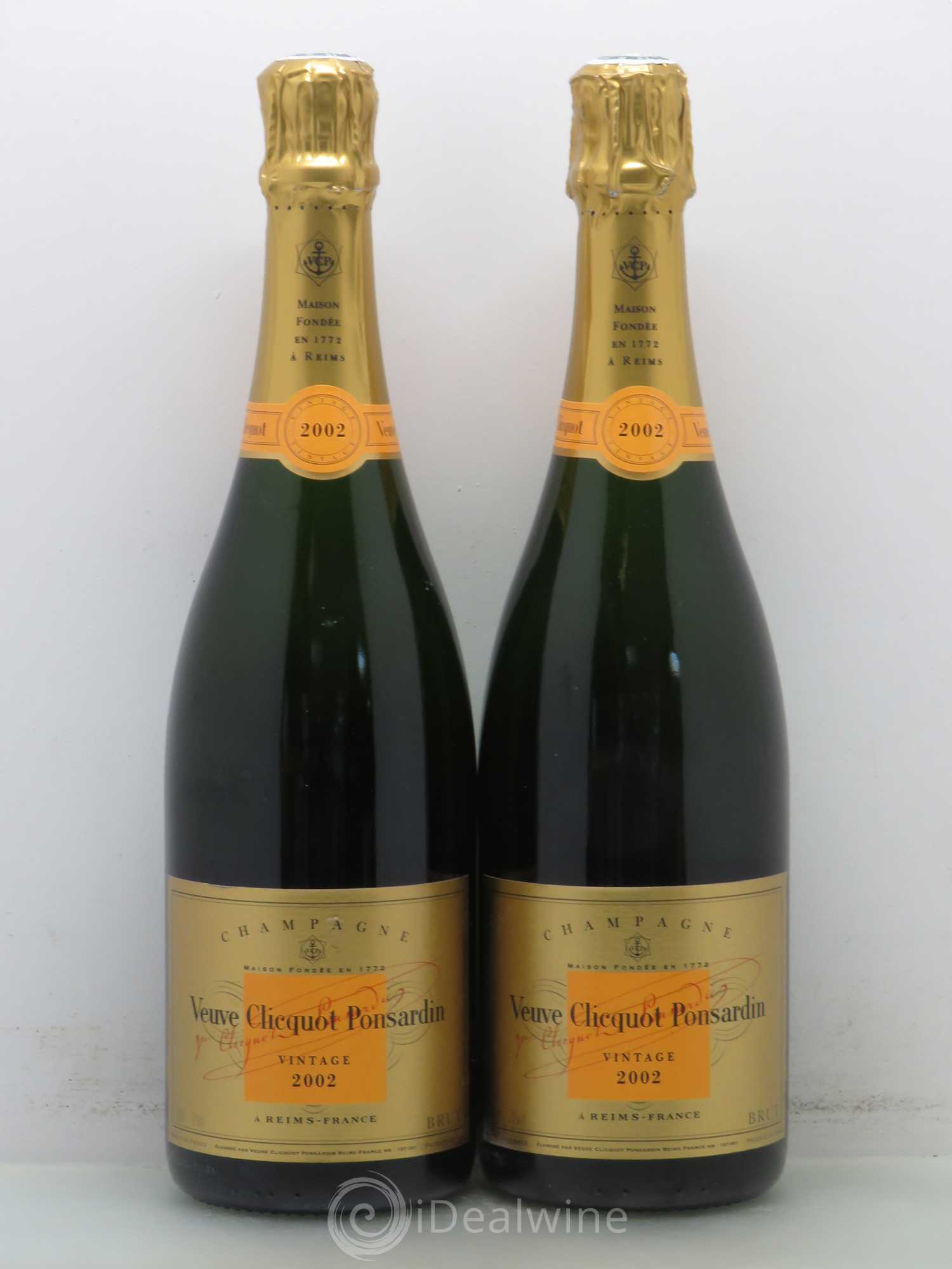 Vintage Veuve Clicquot 2002 - Lot de 2 bouteilles - 0