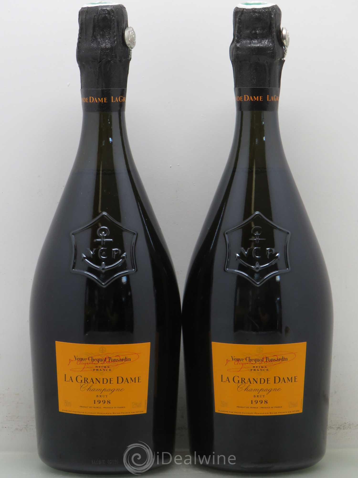 La Grande Dame Veuve Clicquot 1998 - Lot de 2 bouteilles - 0