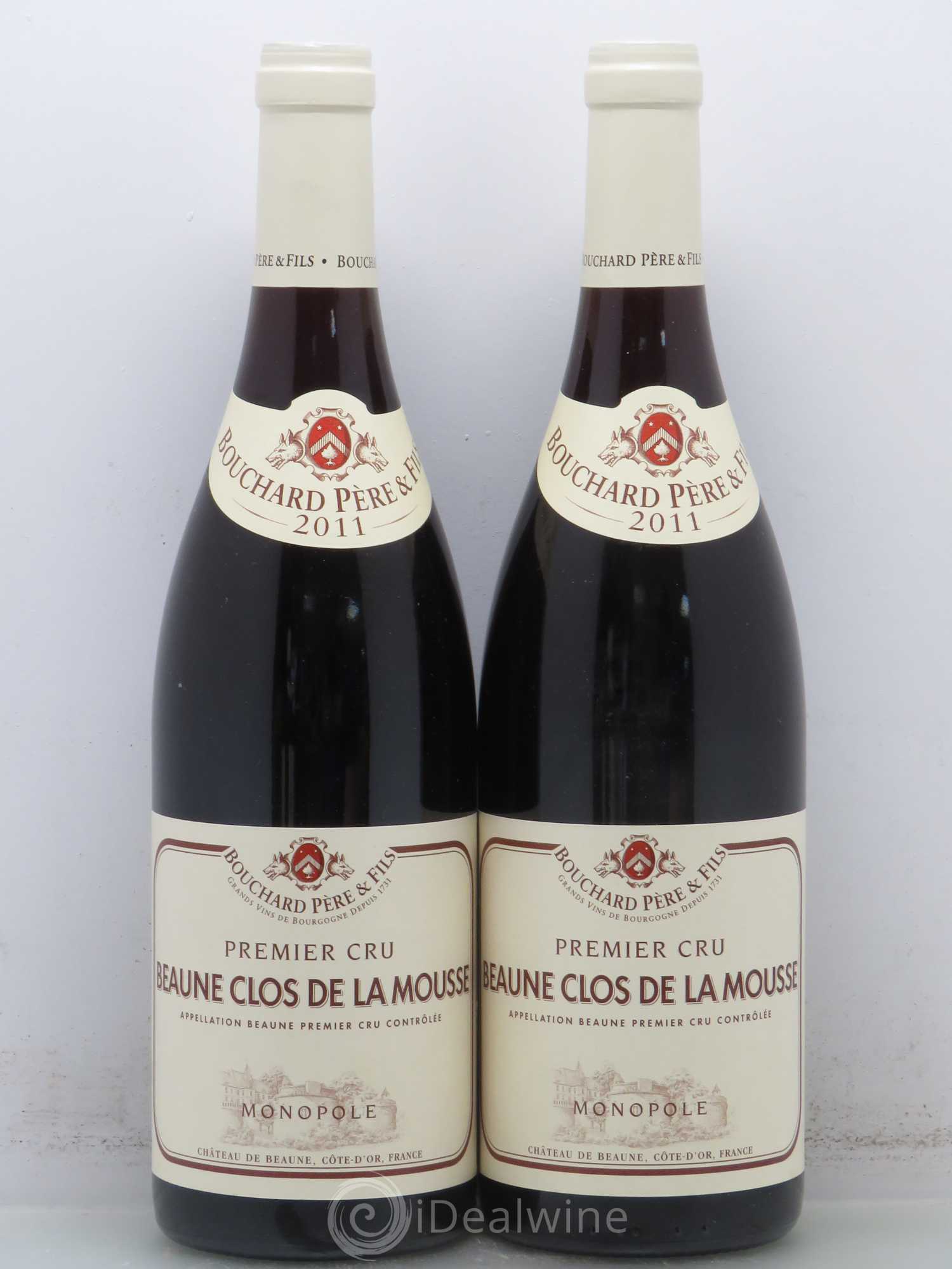Beaune 1er Cru Clos de la Mousse Bouchard Père & Fils 2011 - Lot de 2 bouteilles - 0