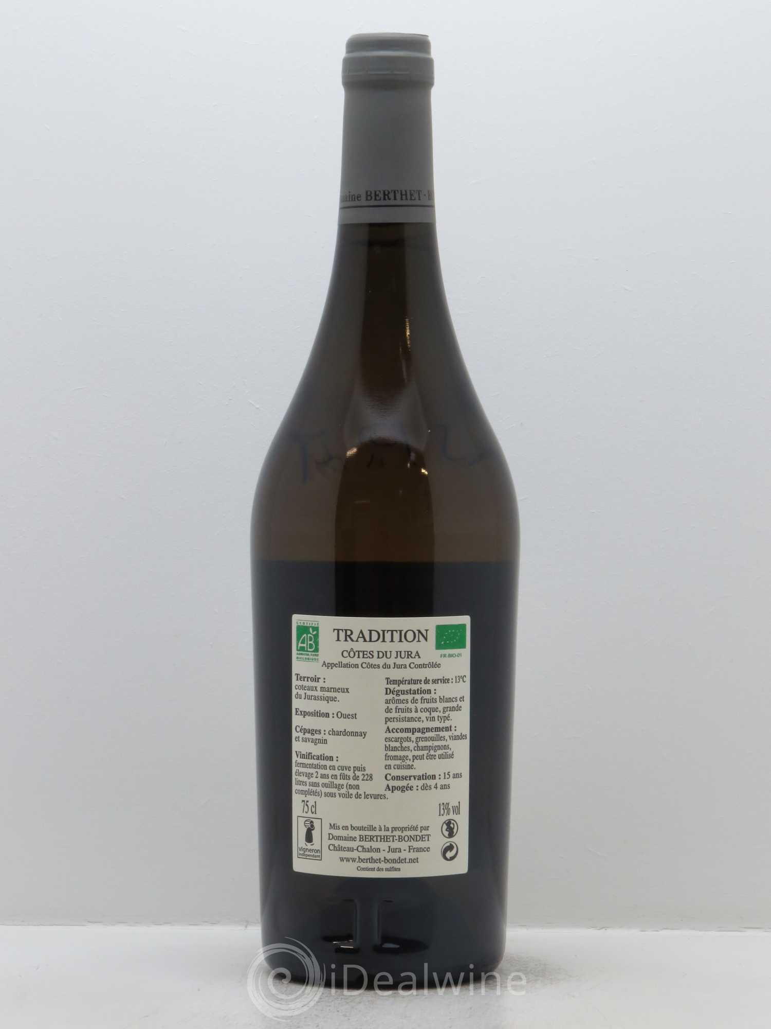 Côtes du Jura Tradition Berthet-Bondet 2014 - Lot de 1 bouteille - 1