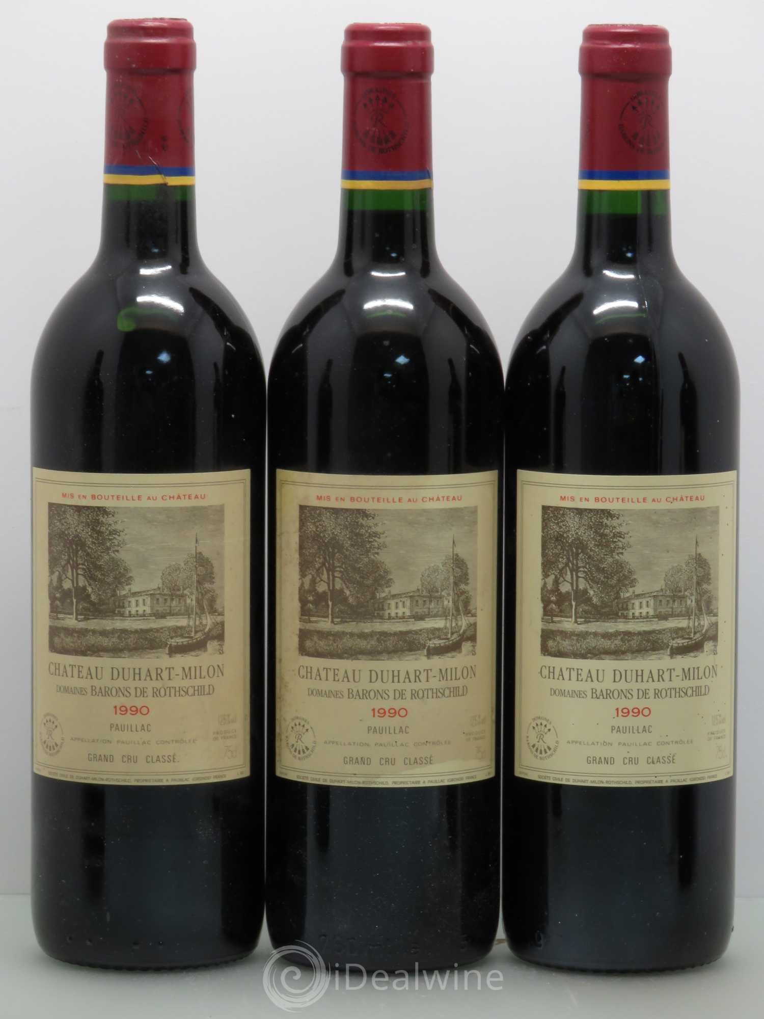 Château Duhart-Milon 4ème Grand Cru Classé 1990 - Lotto di 5 bottiglie - 1