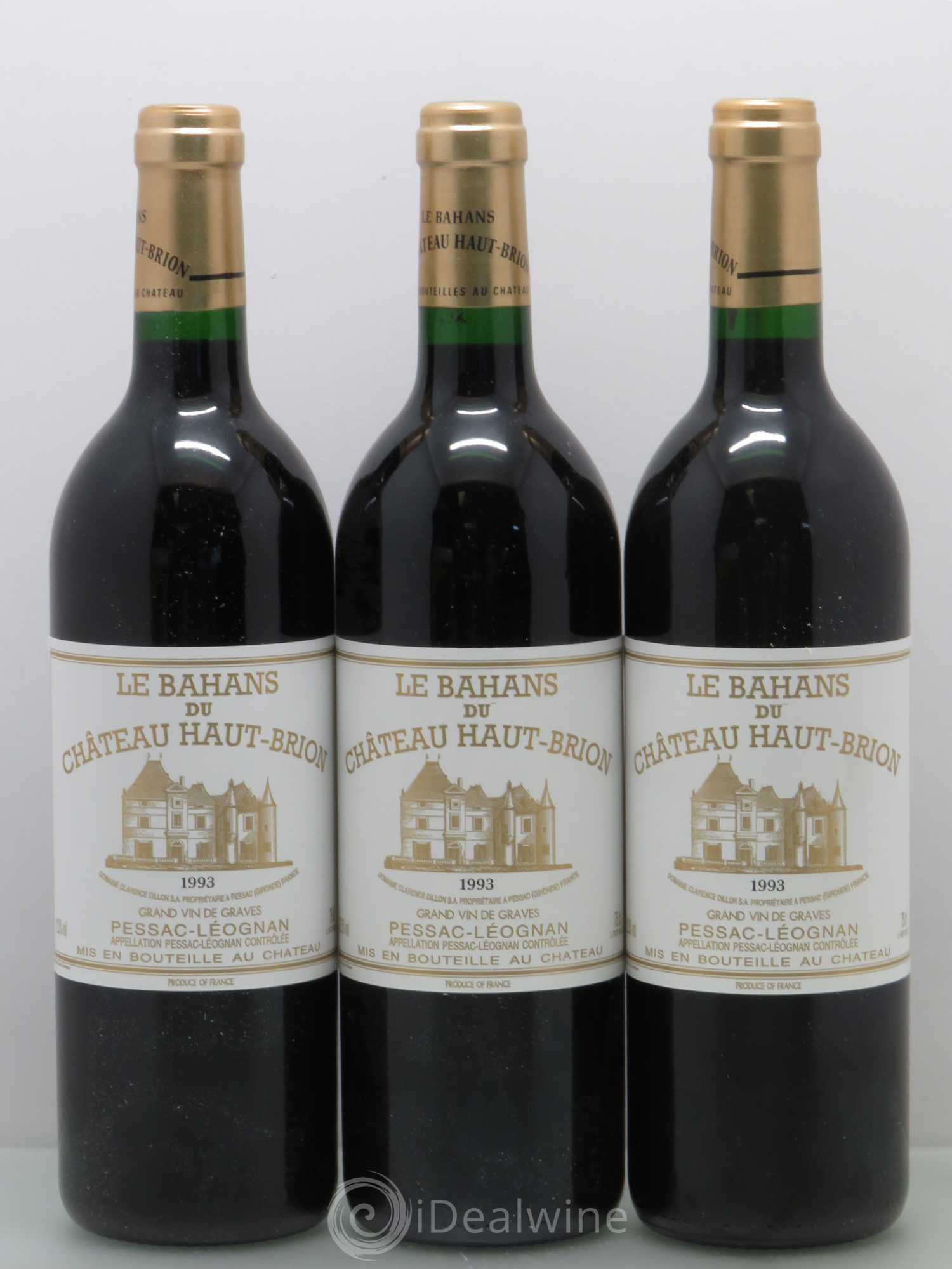 Clarence (Bahans) de Haut-Brion Second Vin 1993 - Lot de 3 bouteilles - 0