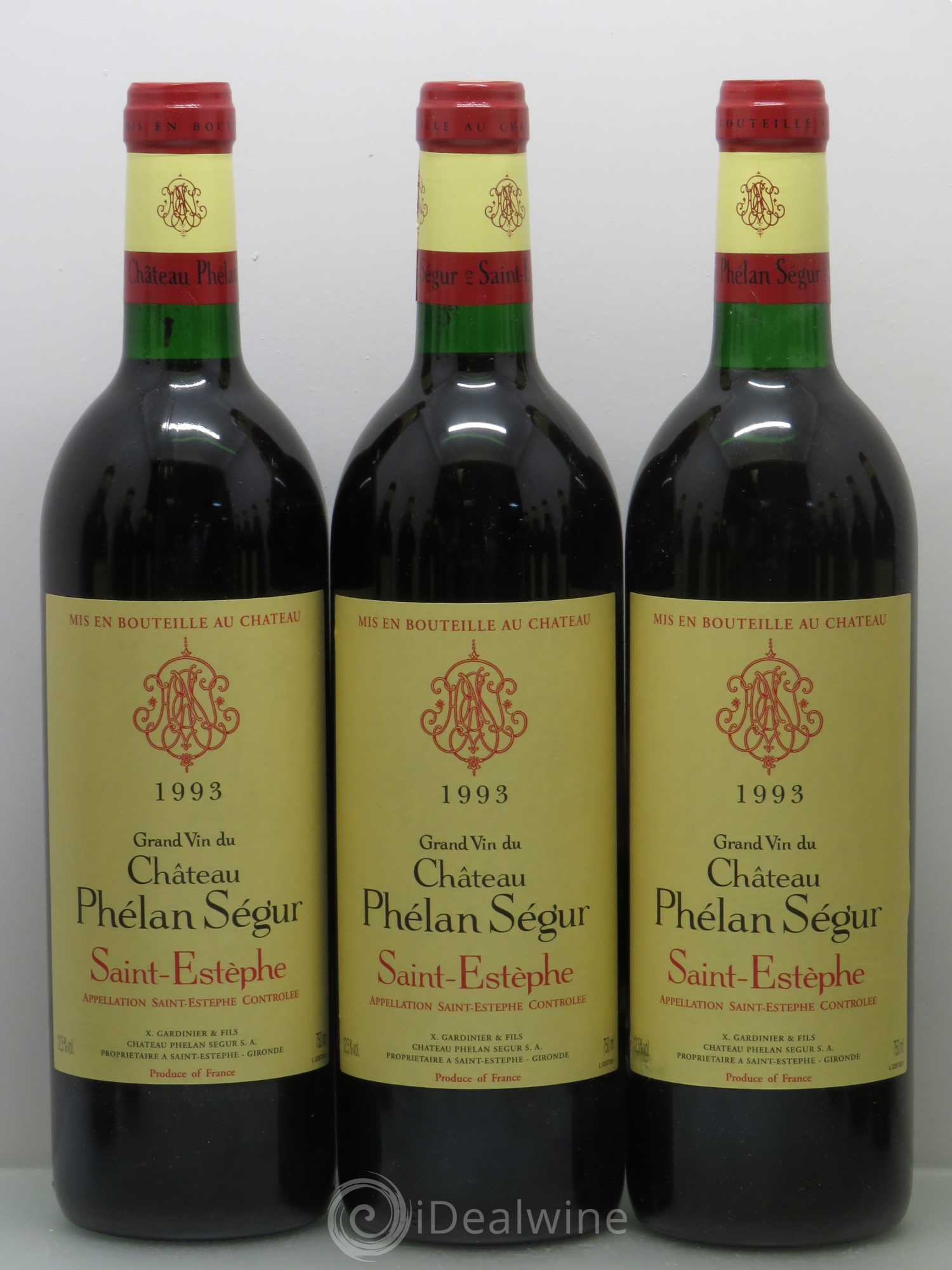 Château Phélan Ségur 1993 - Lot de 12 bouteilles - 1
