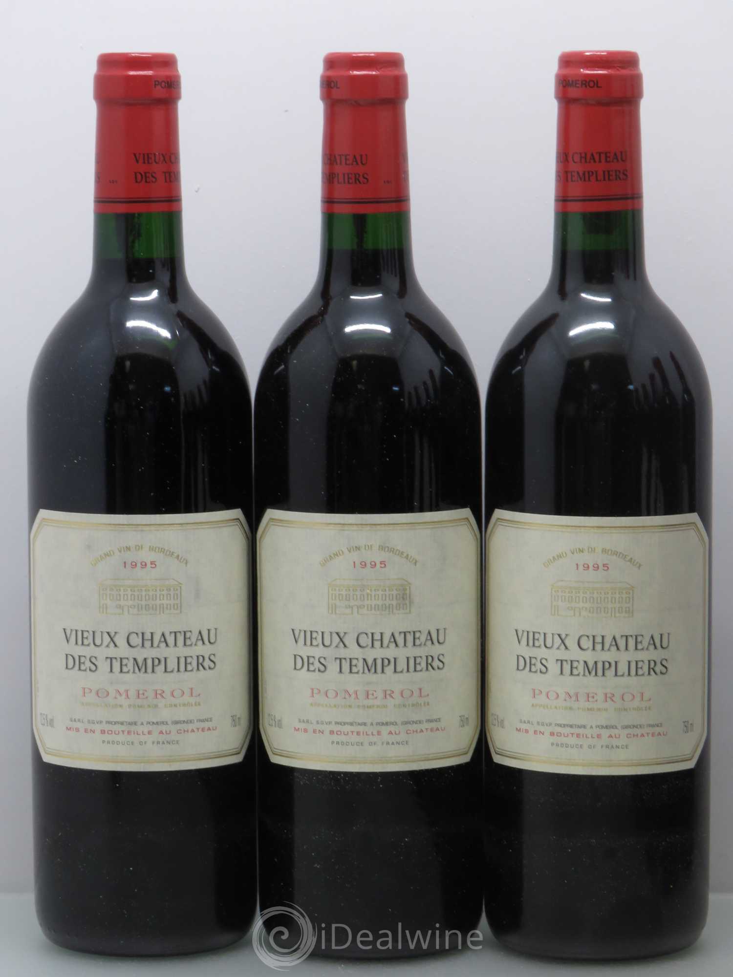 Bordeaux Vieux Château les Templiers. Pomerol 1995 - Lot de 12 bouteilles - 2