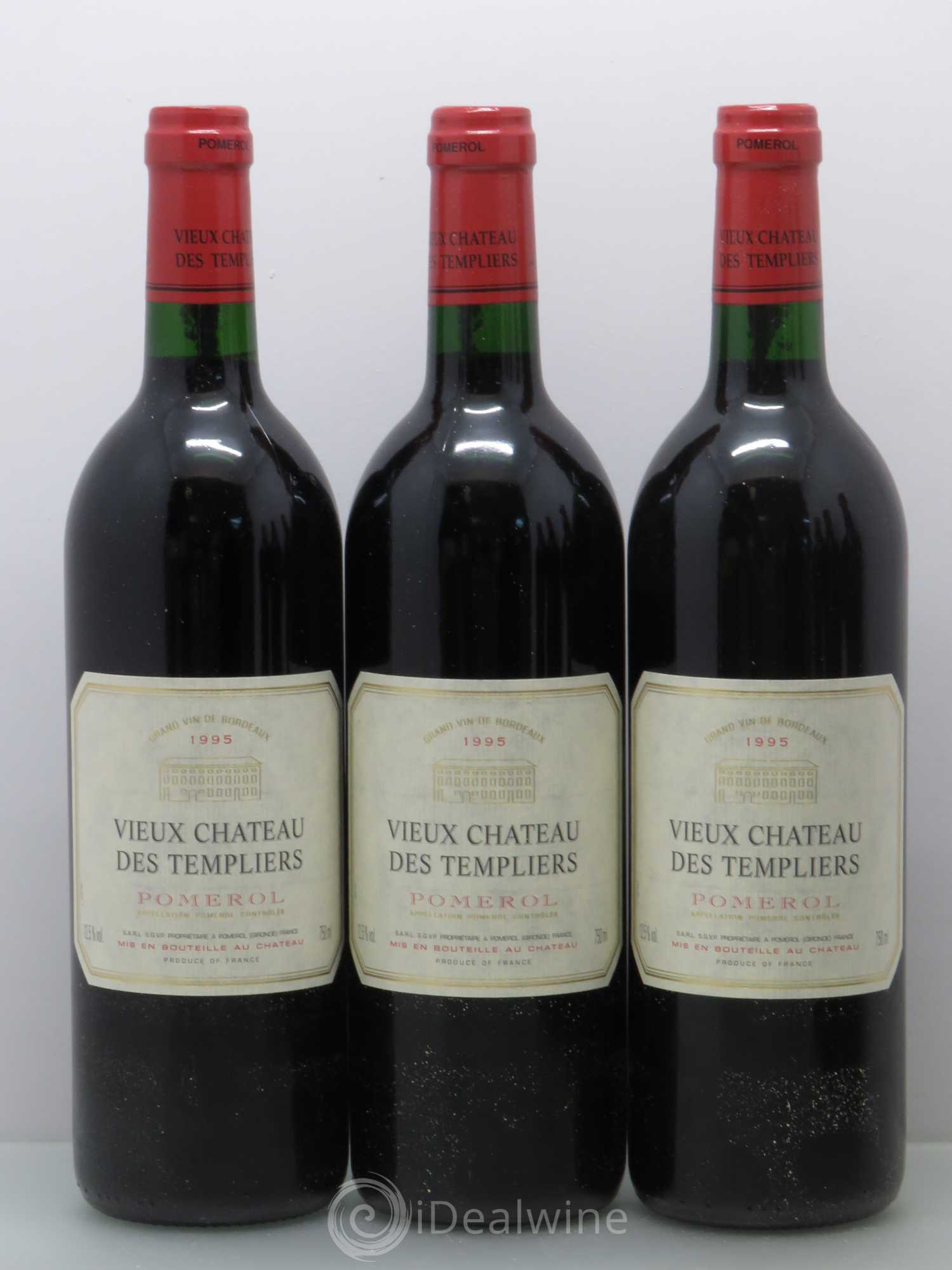 Bordeaux Vieux Château les Templiers. Pomerol 1995 - Posten von 6 Flaschen - 1