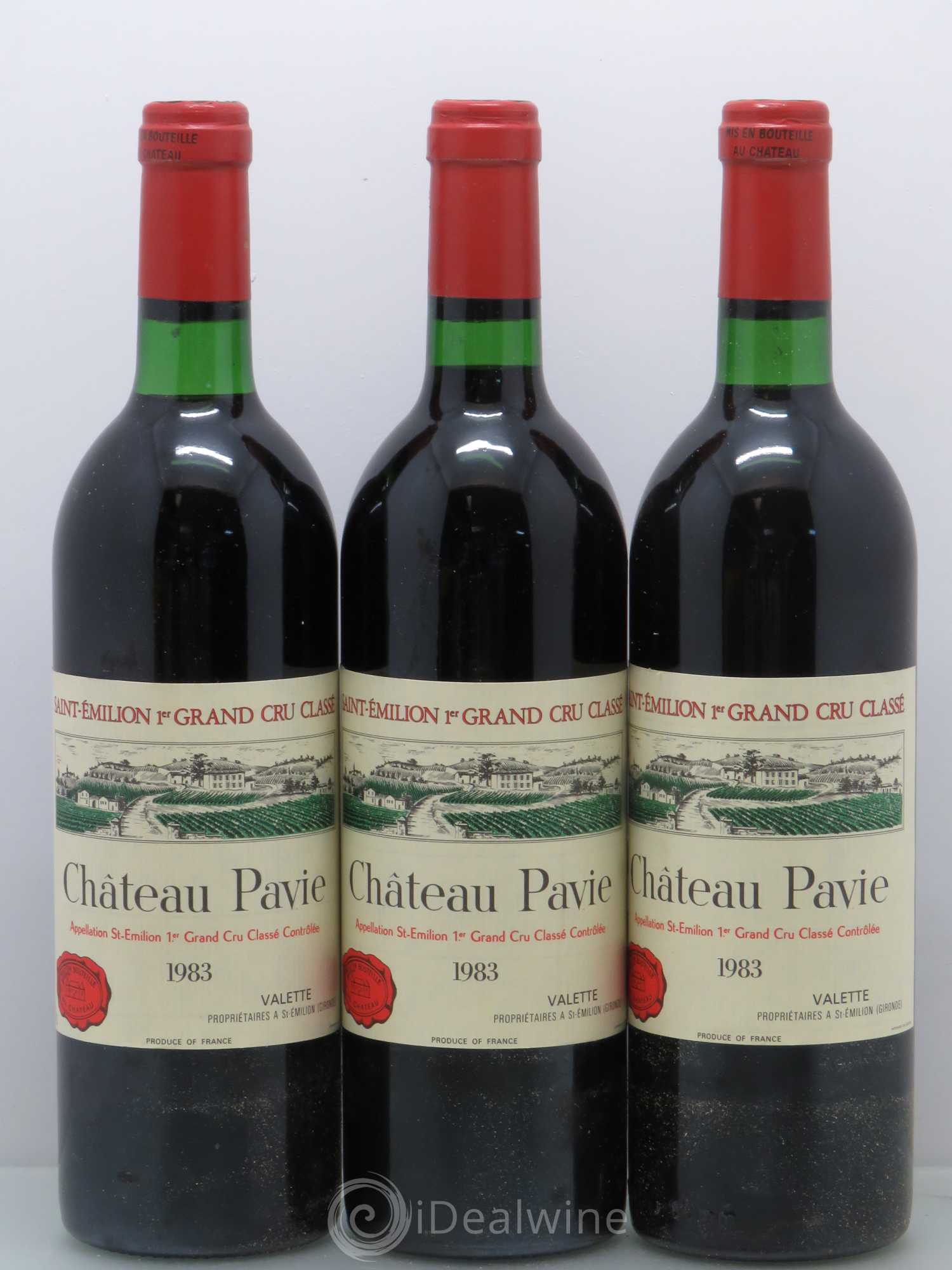 Château Pavie 1er Grand Cru Classé A 1983 - Lot de 3 bouteilles - 0