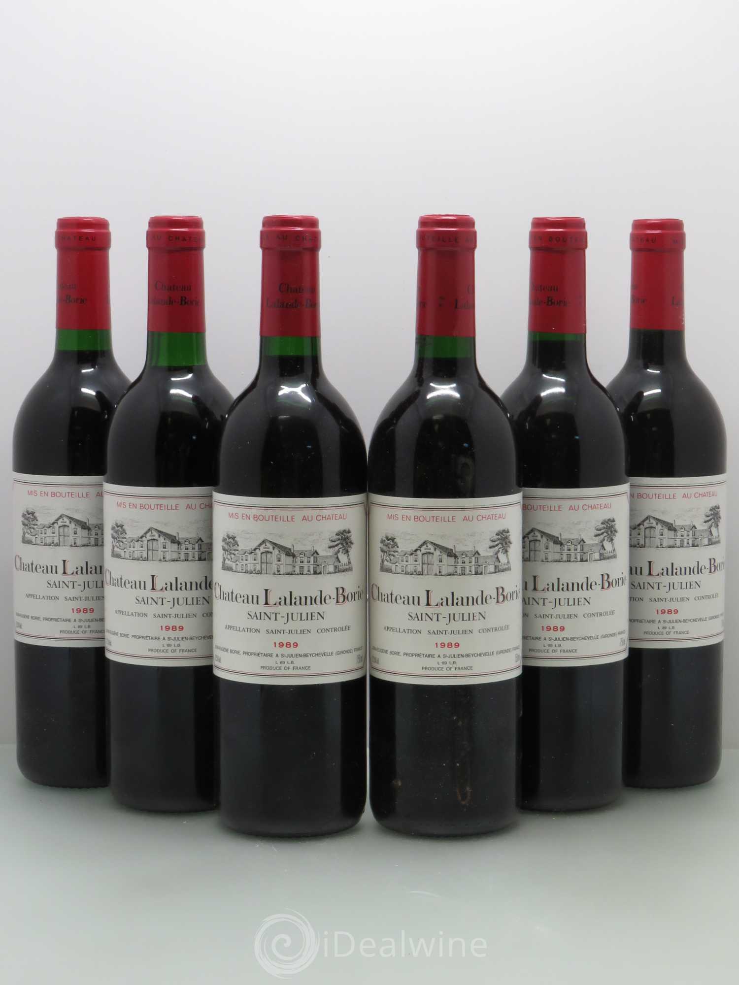 Château Lalande Borie 1989 - Lot de 6 bouteilles - 0