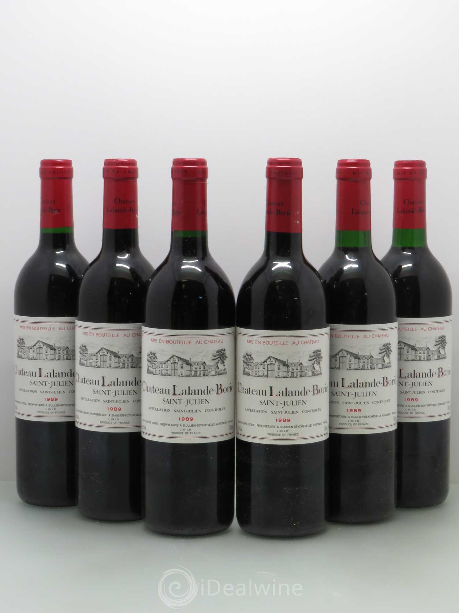 Château Lalande Borie 1989 - Lot de 6 bouteilles - 0