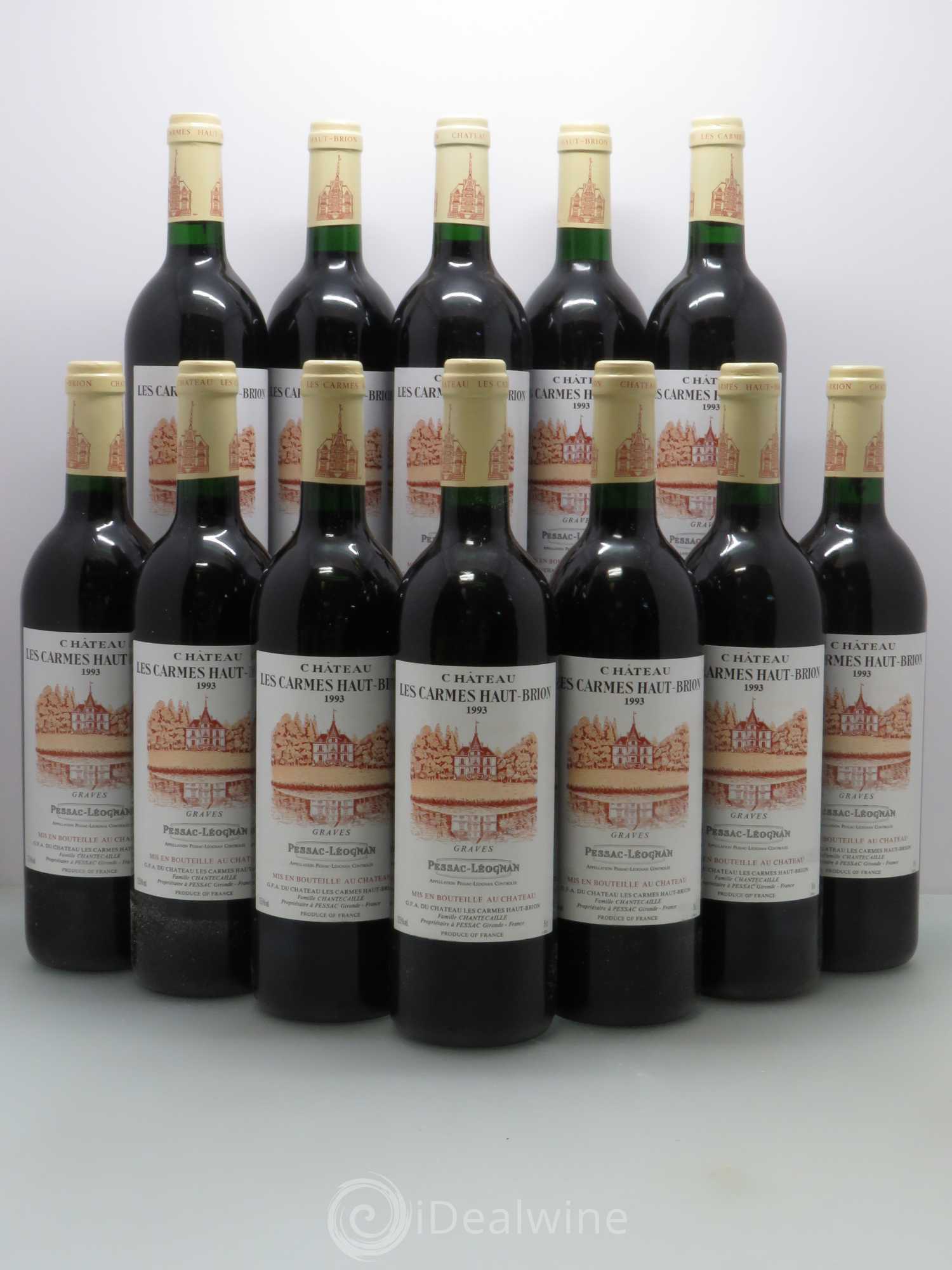 Château Les Carmes Haut-Brion 1993 - Lot de 12 bouteilles - 0