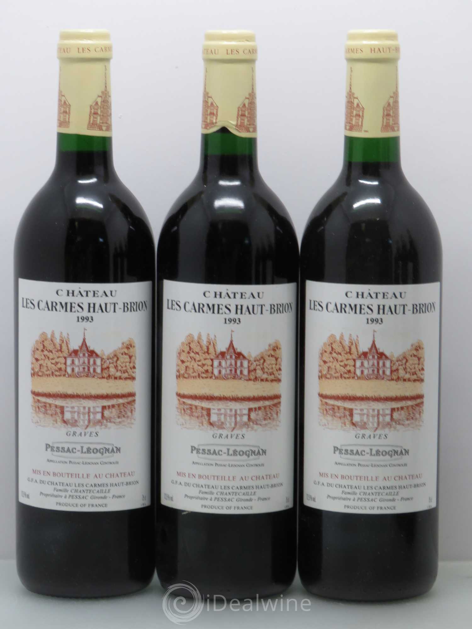 Château Les Carmes Haut-Brion 1993 - Lot de 6 bouteilles - 1