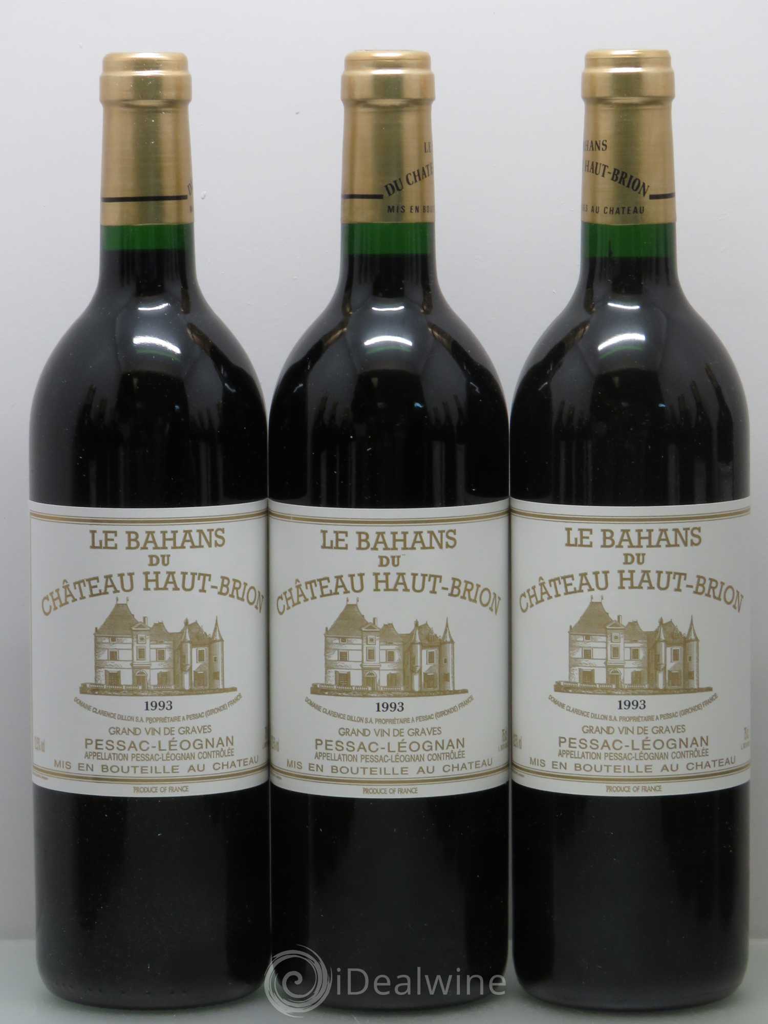 Clarence (Bahans) de Haut-Brion Second Vin 1993 - Lot de 12 bouteilles - 1