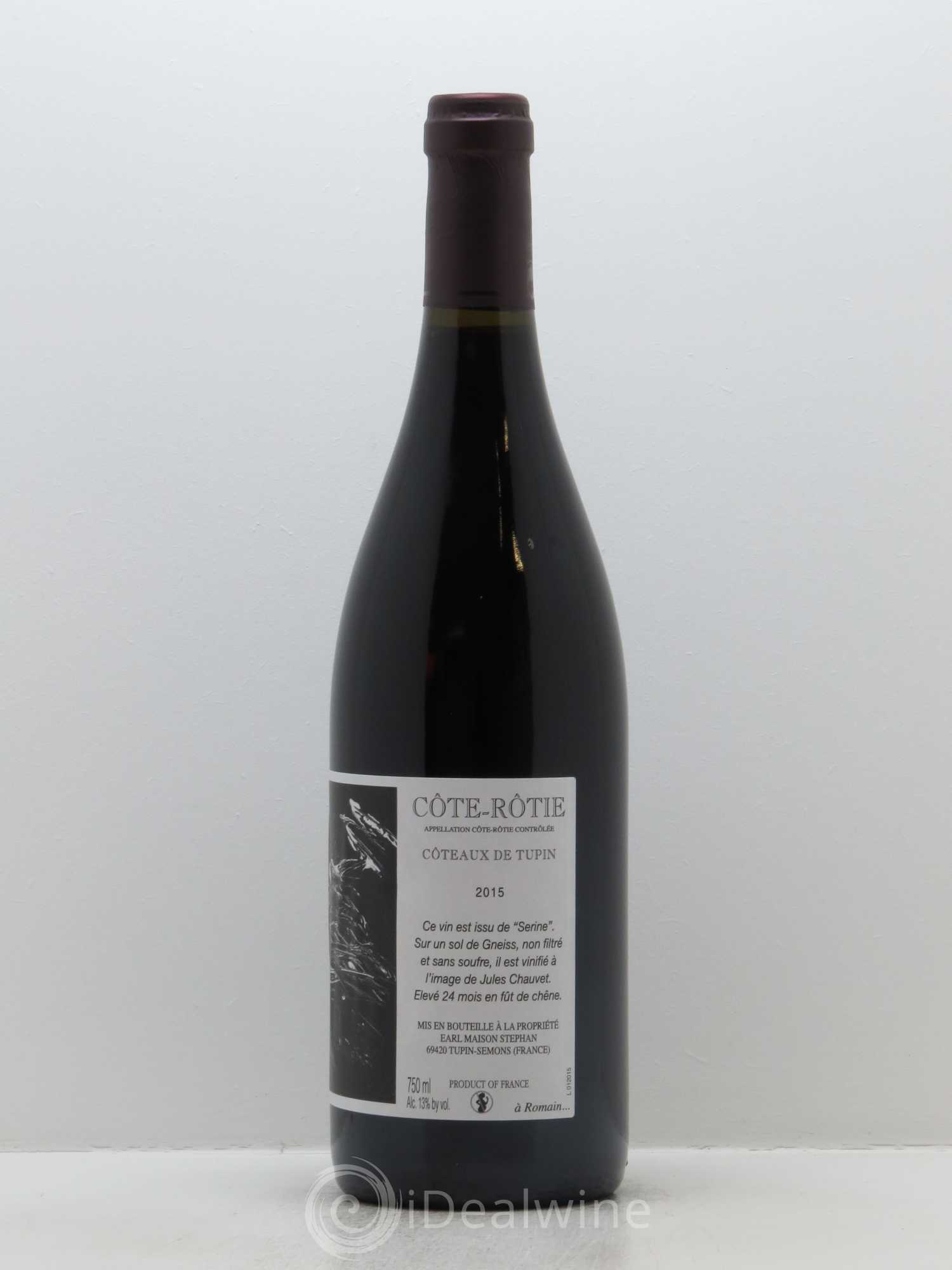Côte-Rôtie Coteaux de Tupin Jean-Michel Stephan 2015 - Lot de 1 bouteille - 1