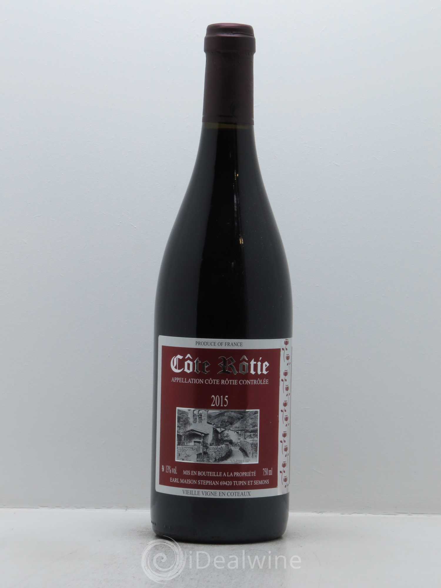Côte-Rôtie Vieilles Vignes en Coteaux Jean-Michel Stephan 2015 - Lot de 1 bouteille - 0