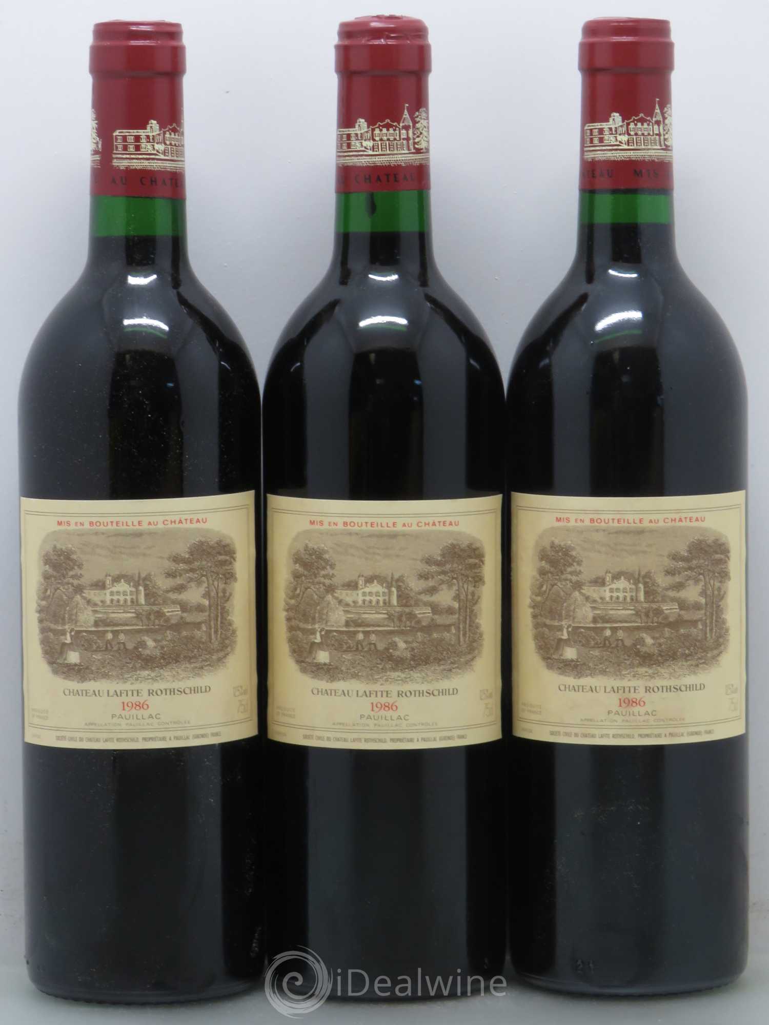 Château Lafite Rothschild 1er Grand Cru Classé 1986 - Lot de 12 bouteilles - 3