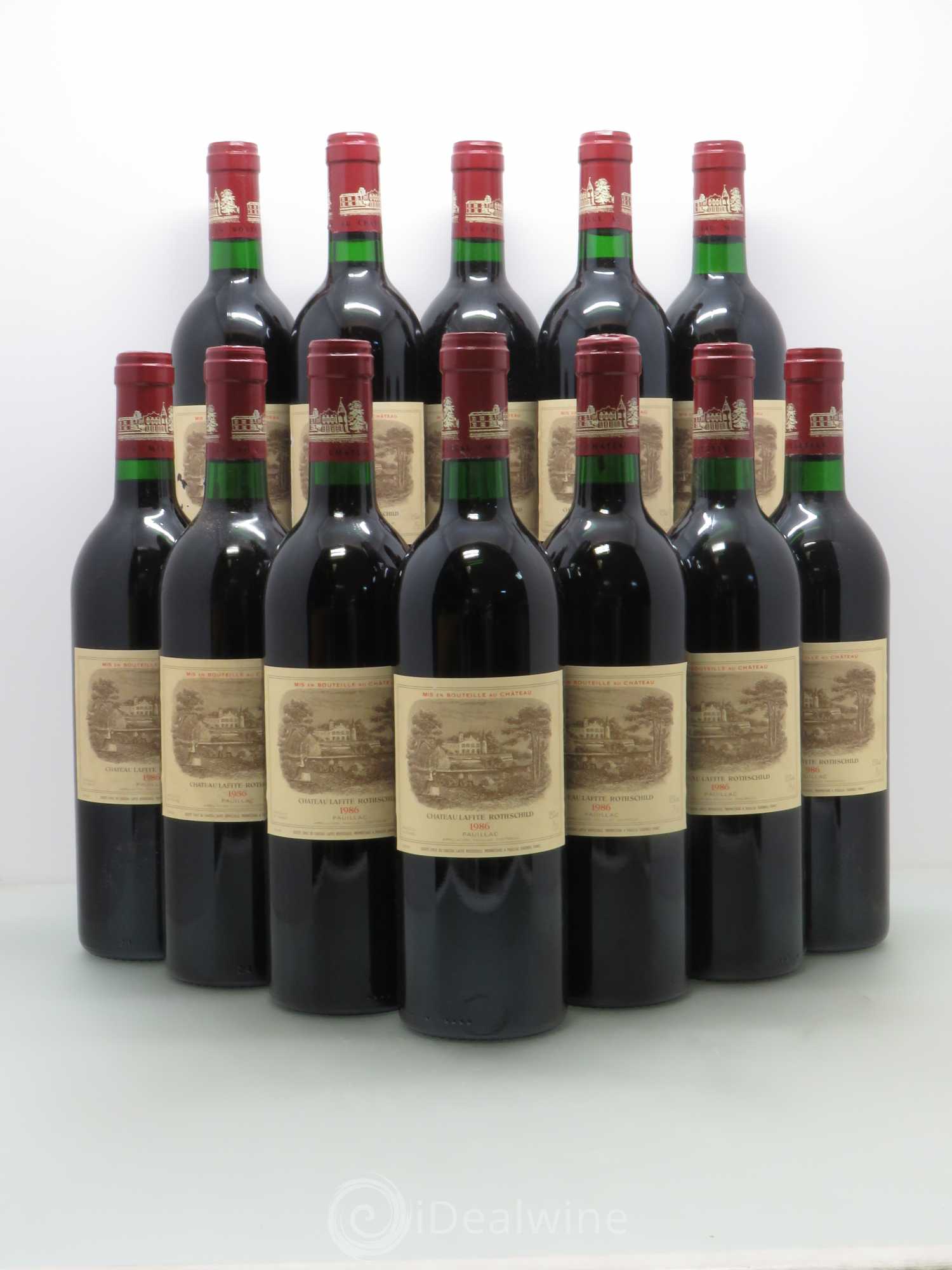 Château Lafite Rothschild 1er Grand Cru Classé 1986 - Lot de 12 bouteilles - 0