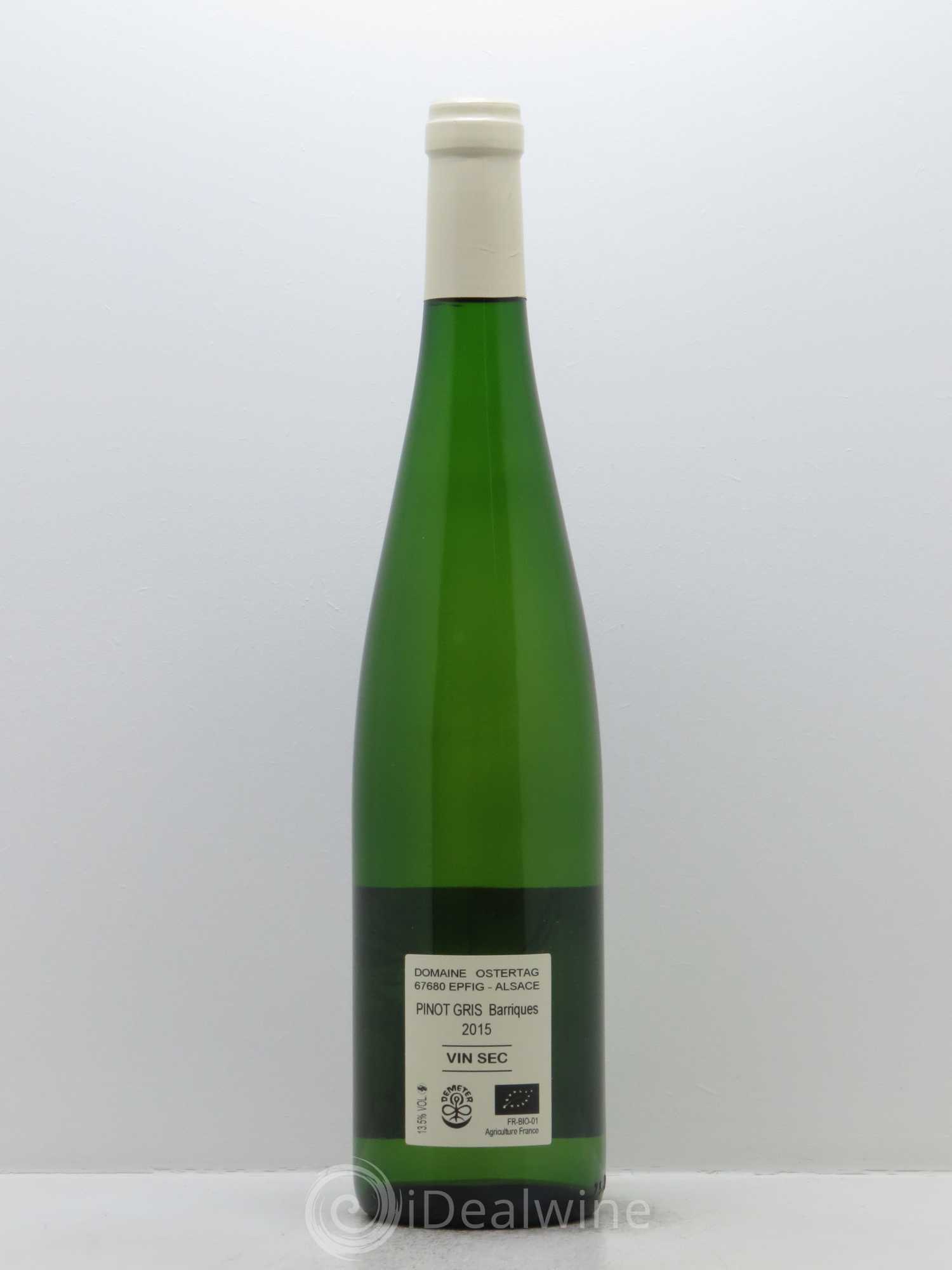 Alsace Pinot Gris Barriques Ostertag (Domaine) 2015 - Lot de 1 bouteille - 1