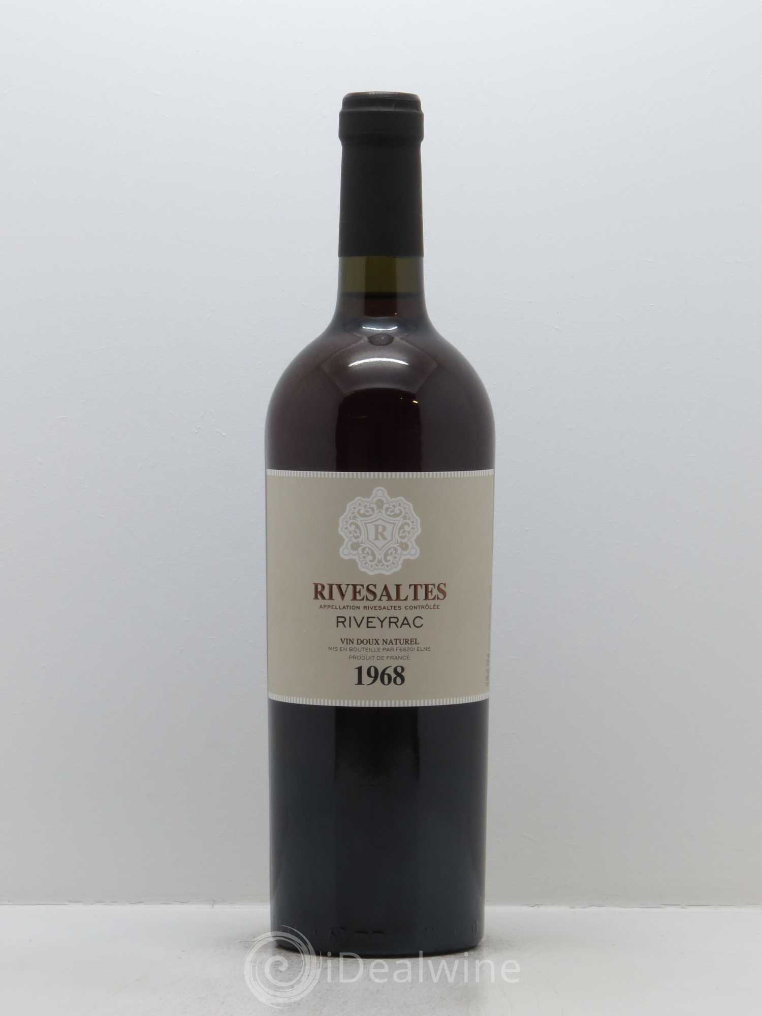 Rivesaltes Riveyrac (Domaine) 1968 - Posten von 1 Flasche - 0