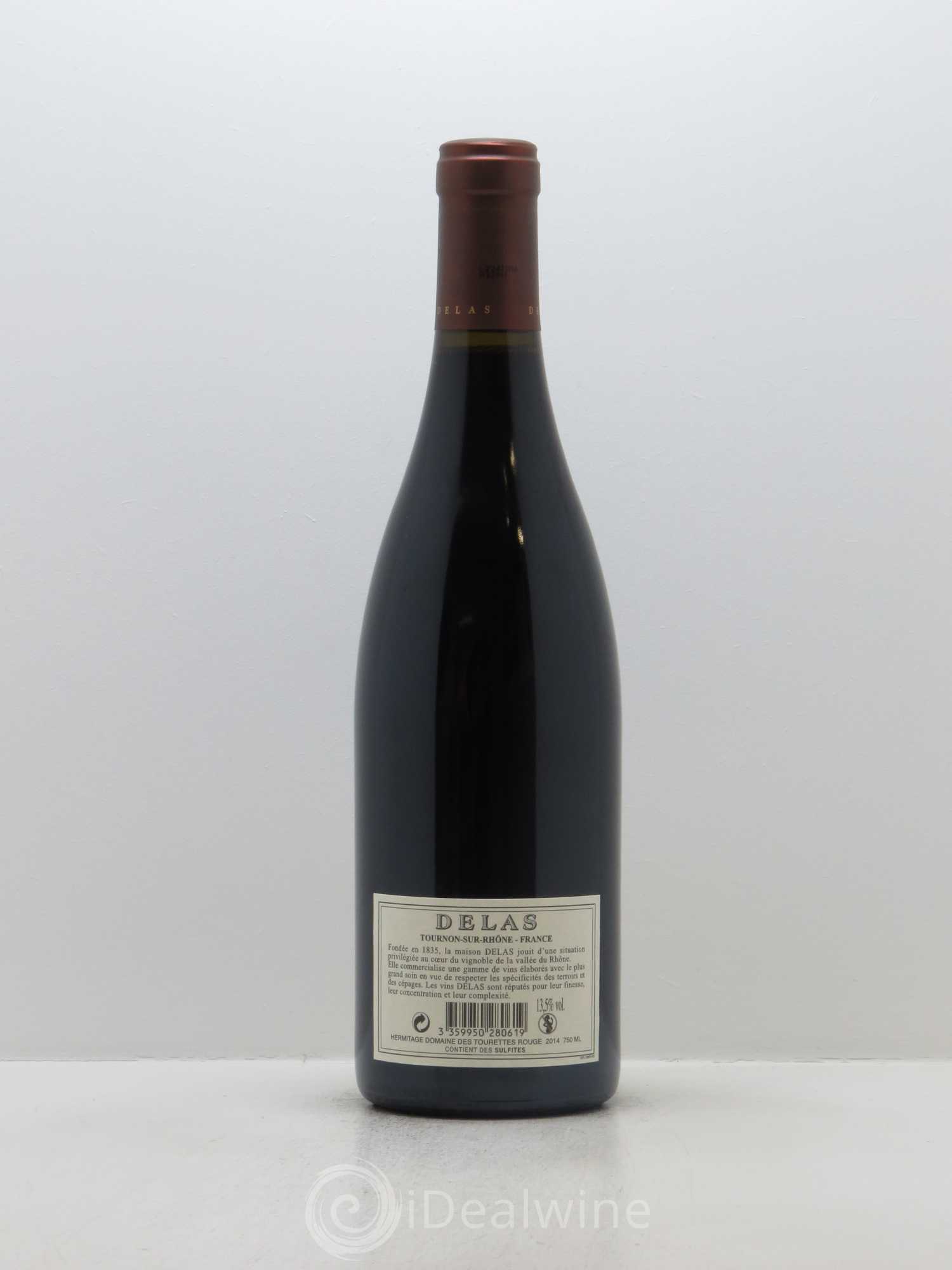 Hermitage Domaine des Tourettes Delas Frères 2014 - Lot de 1 bouteille - 1