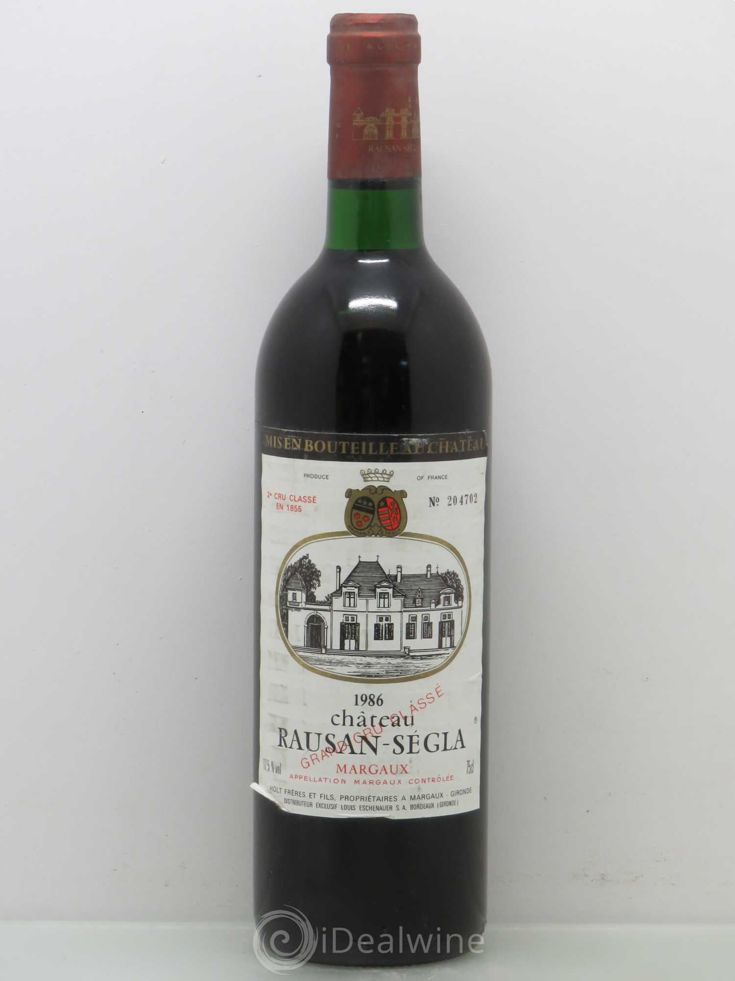 Château Rauzan Ségla Grand Cru Classé 1986 - Lot de 1 bouteille - 0