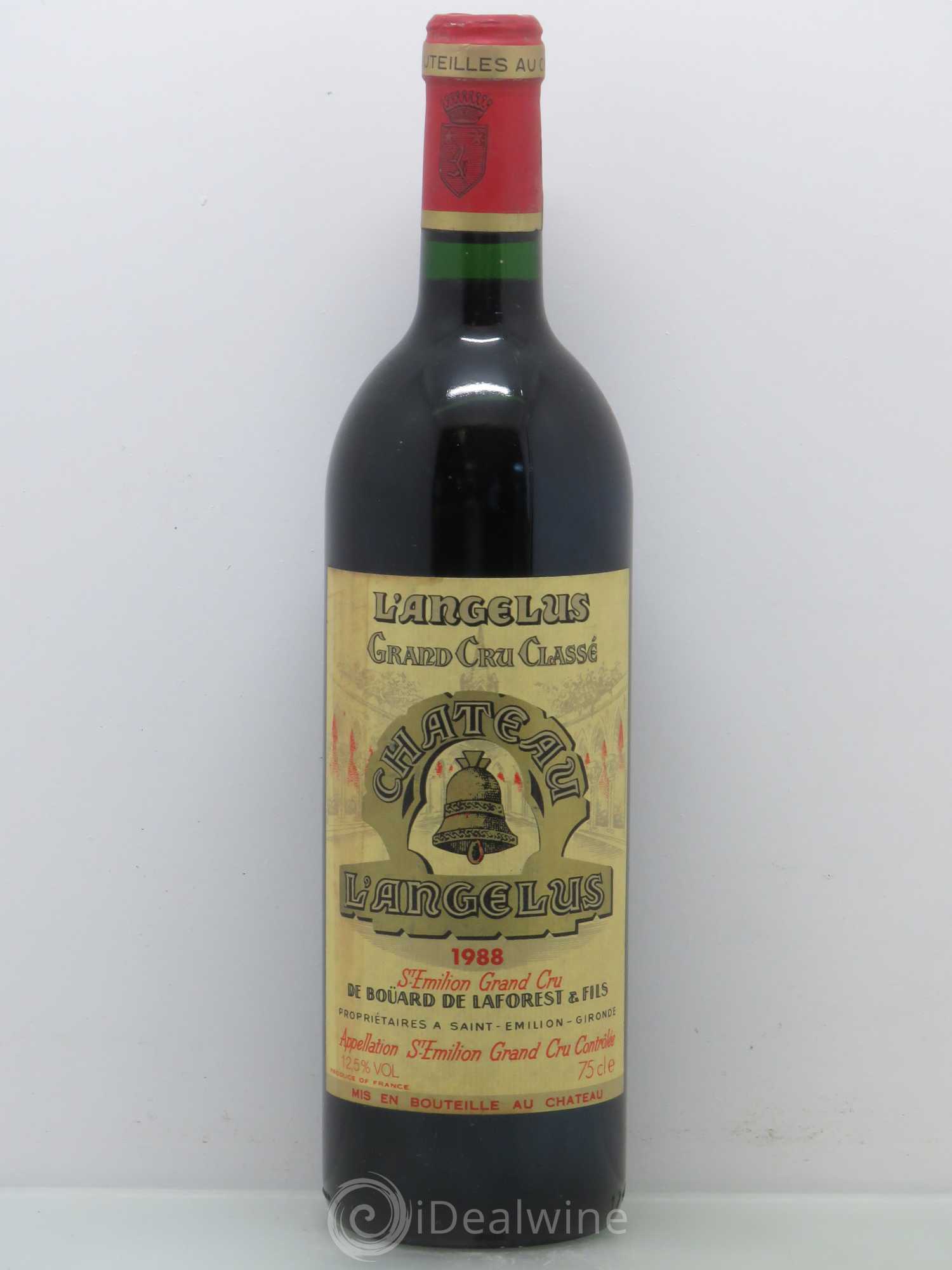 Château Angélus 1er Grand Cru Classé A 1988 - Lot de 1 bouteille - 0