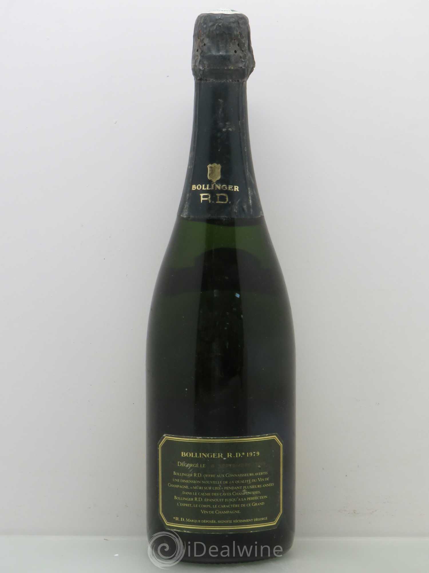 R.D. Extra-Brut Bollinger Dégorgé le 4 septembre 1989 1979 - Posten von 1 Flasche - 1