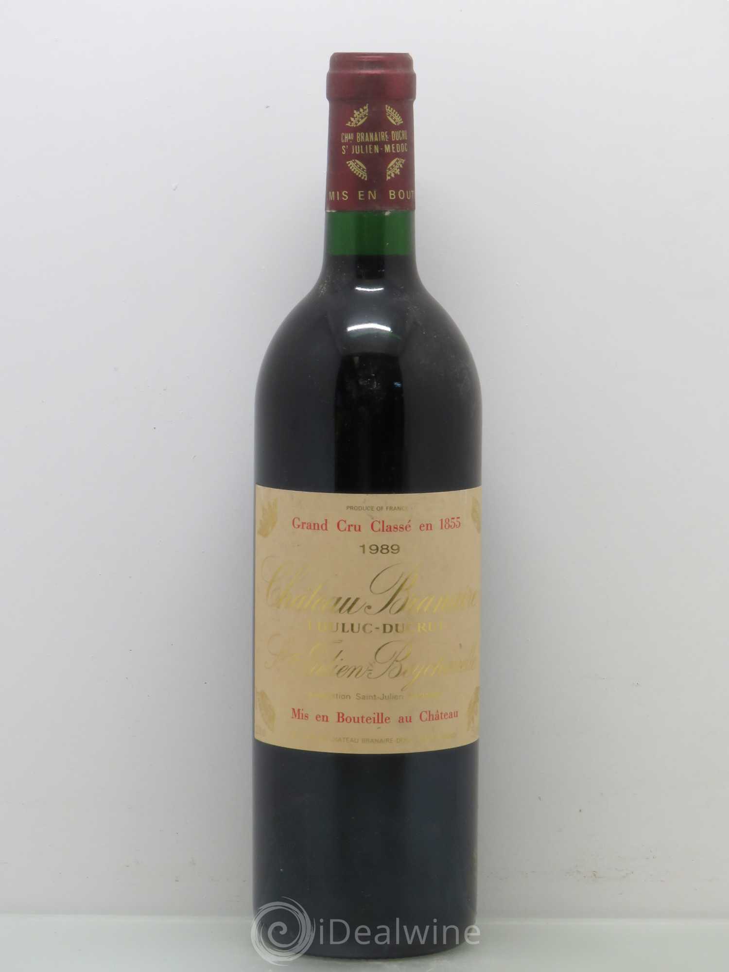 Château Branaire Ducru 4ème Grand Cru Classé 1989 - Lot de 1 bouteille - 0