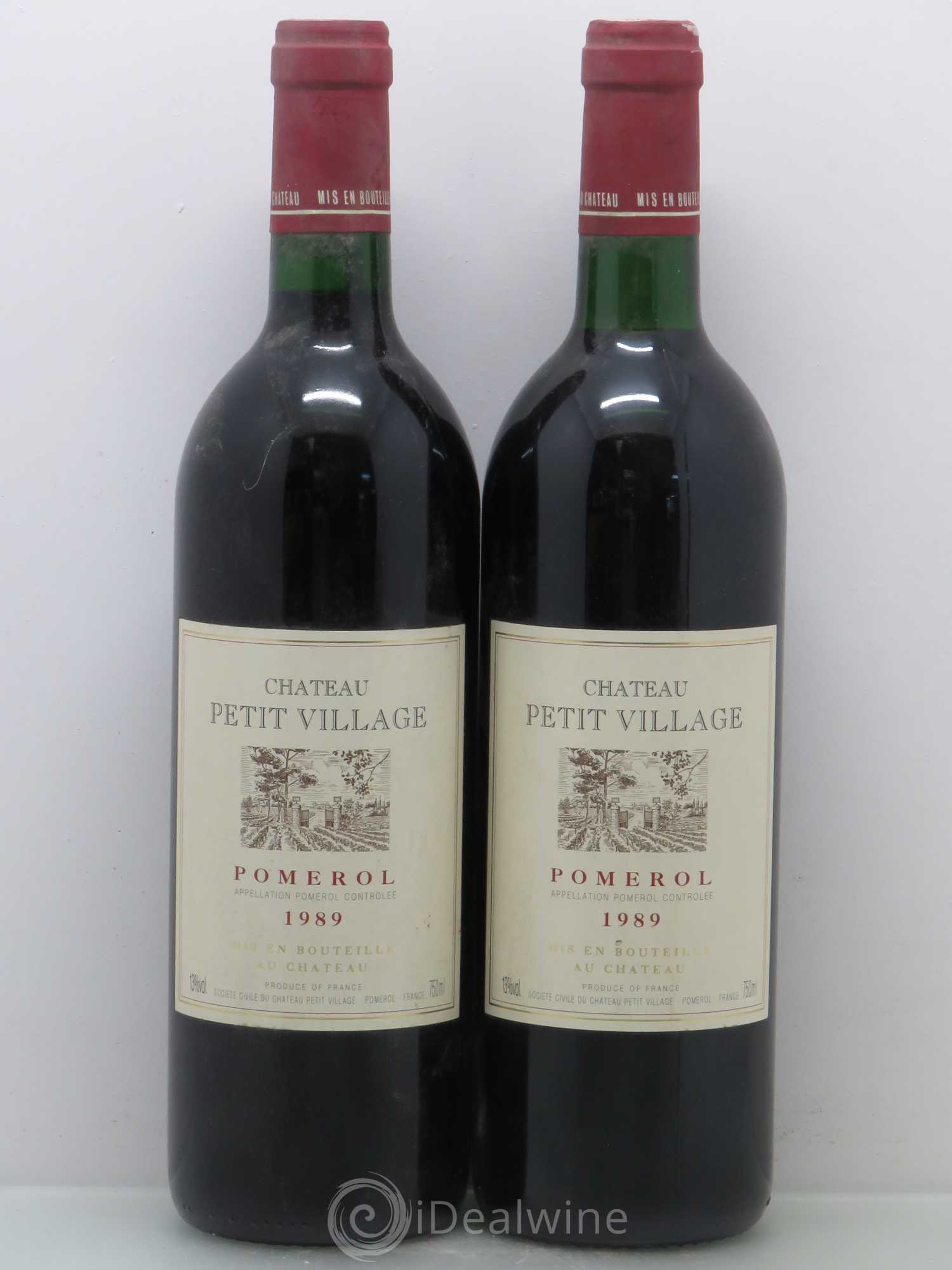 Château Petit Village 1989 - Lot de 2 bouteilles - 0