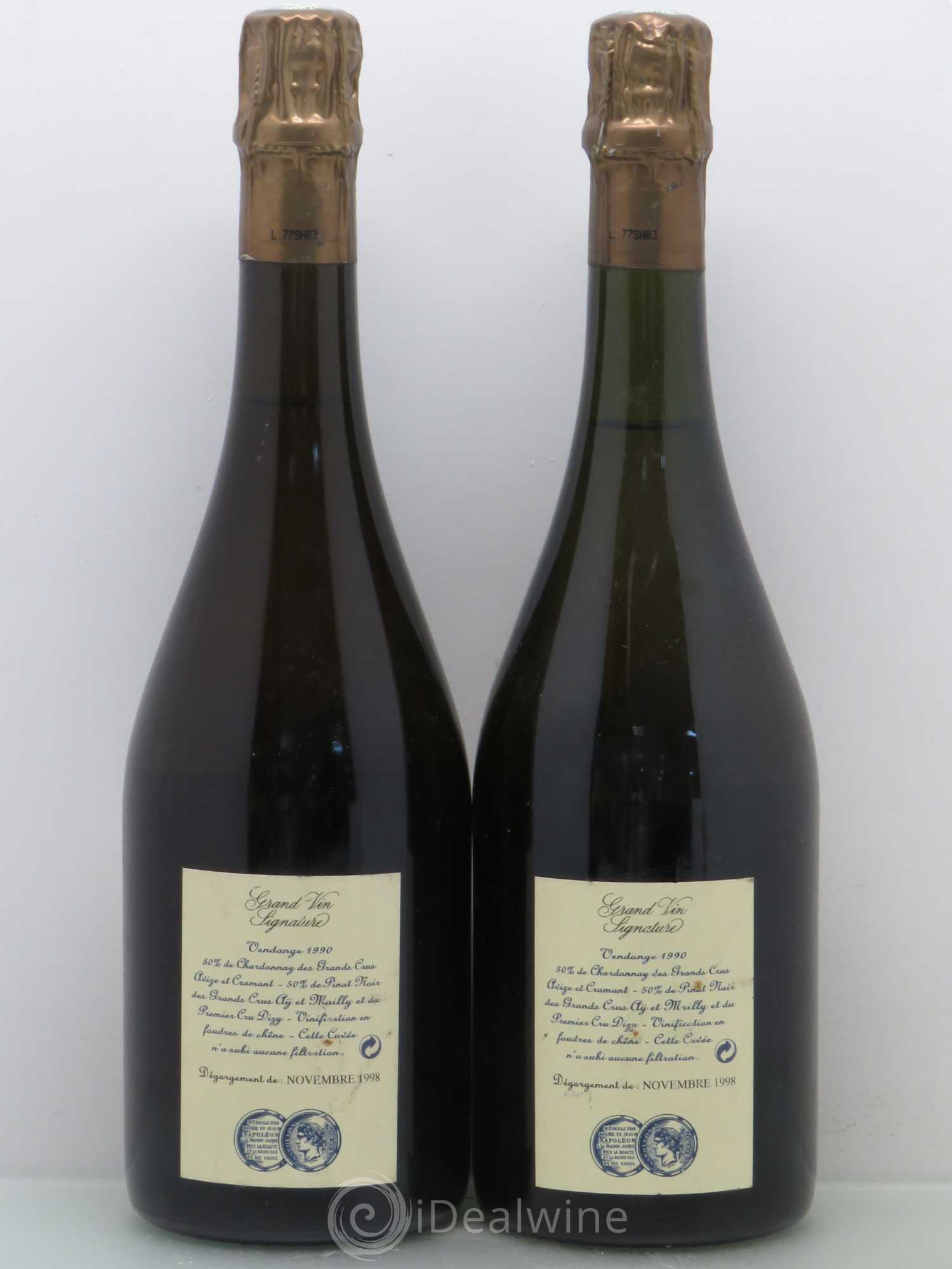 Millésimé Jacquesson Signature 1990 - Lot de 2 bouteilles - 1