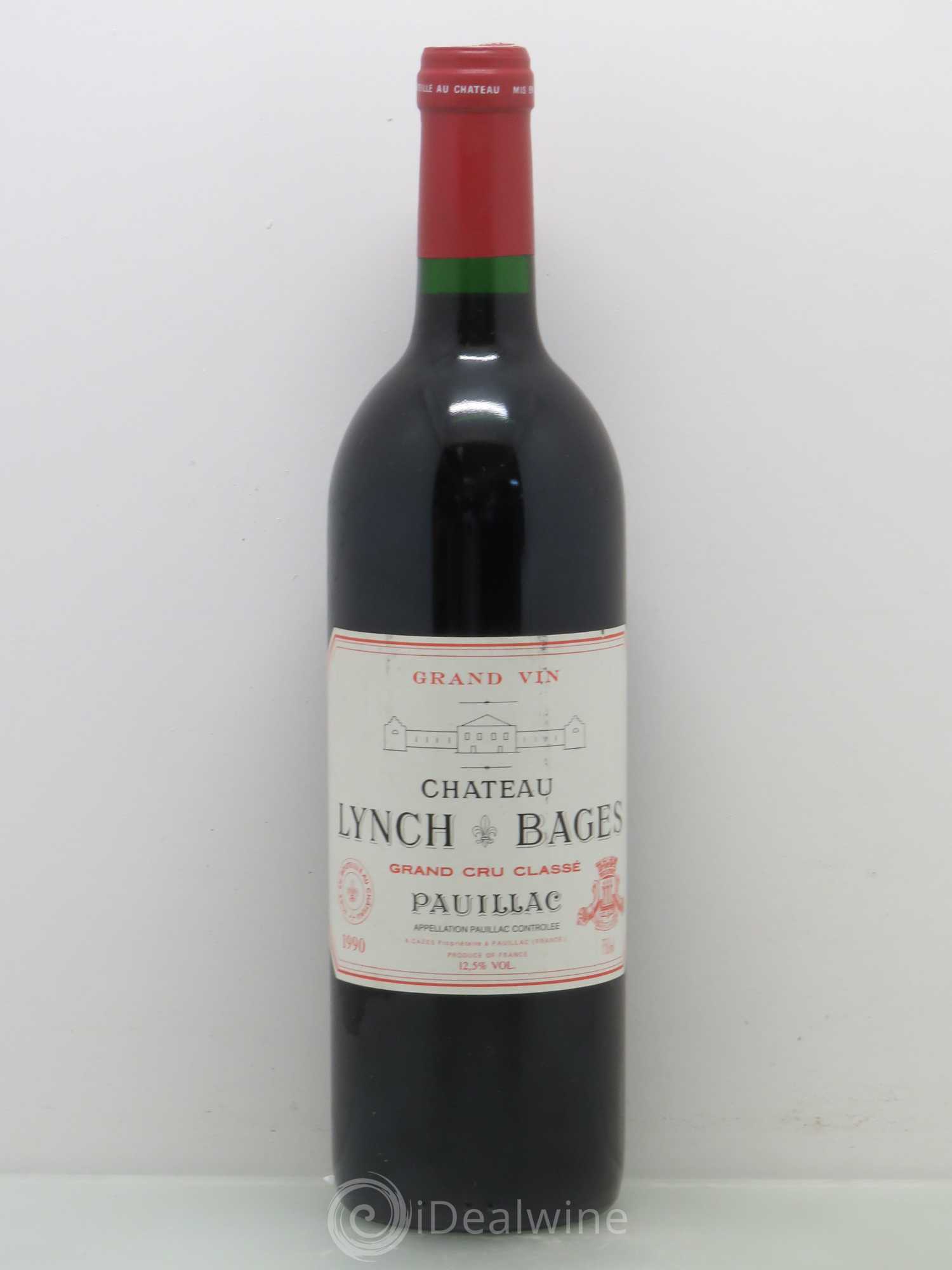 Château Lynch Bages 5ème Grand Cru Classé 1990 - Lot de 1 bouteille - 0