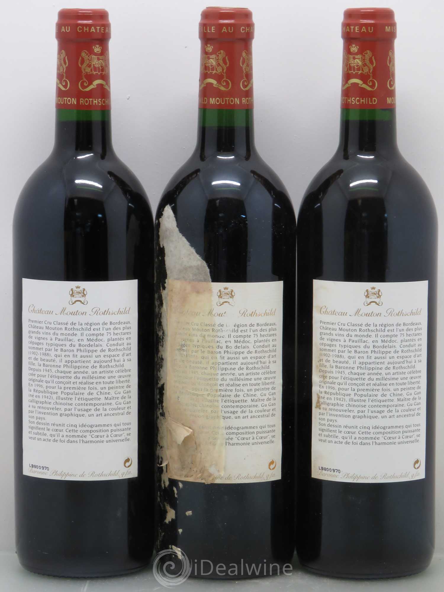 Château Mouton Rothschild 1er Grand Cru Classé 1996 - Lot de 6 bouteilles - 4