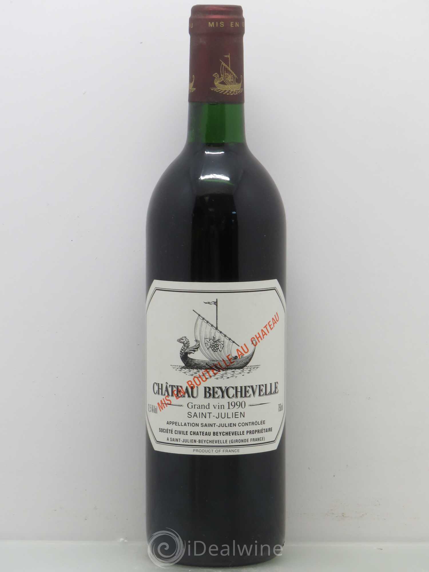 Château Beychevelle 4ème Grand Cru Classé 1990 - Lot de 1 bouteille - 0