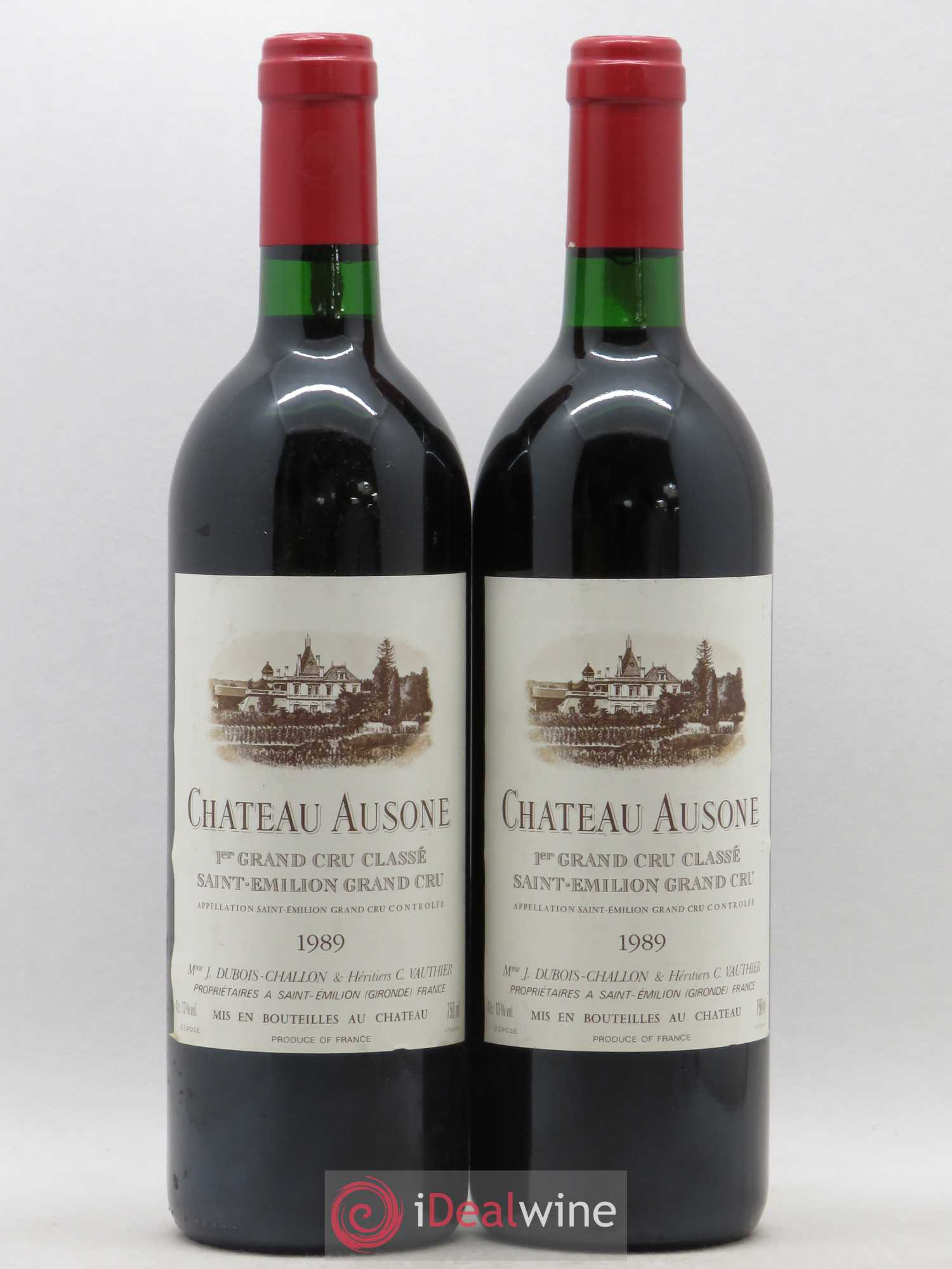 Château Ausone 1er Grand Cru Classé A 1989 - Lot de 2 bouteilles - 0