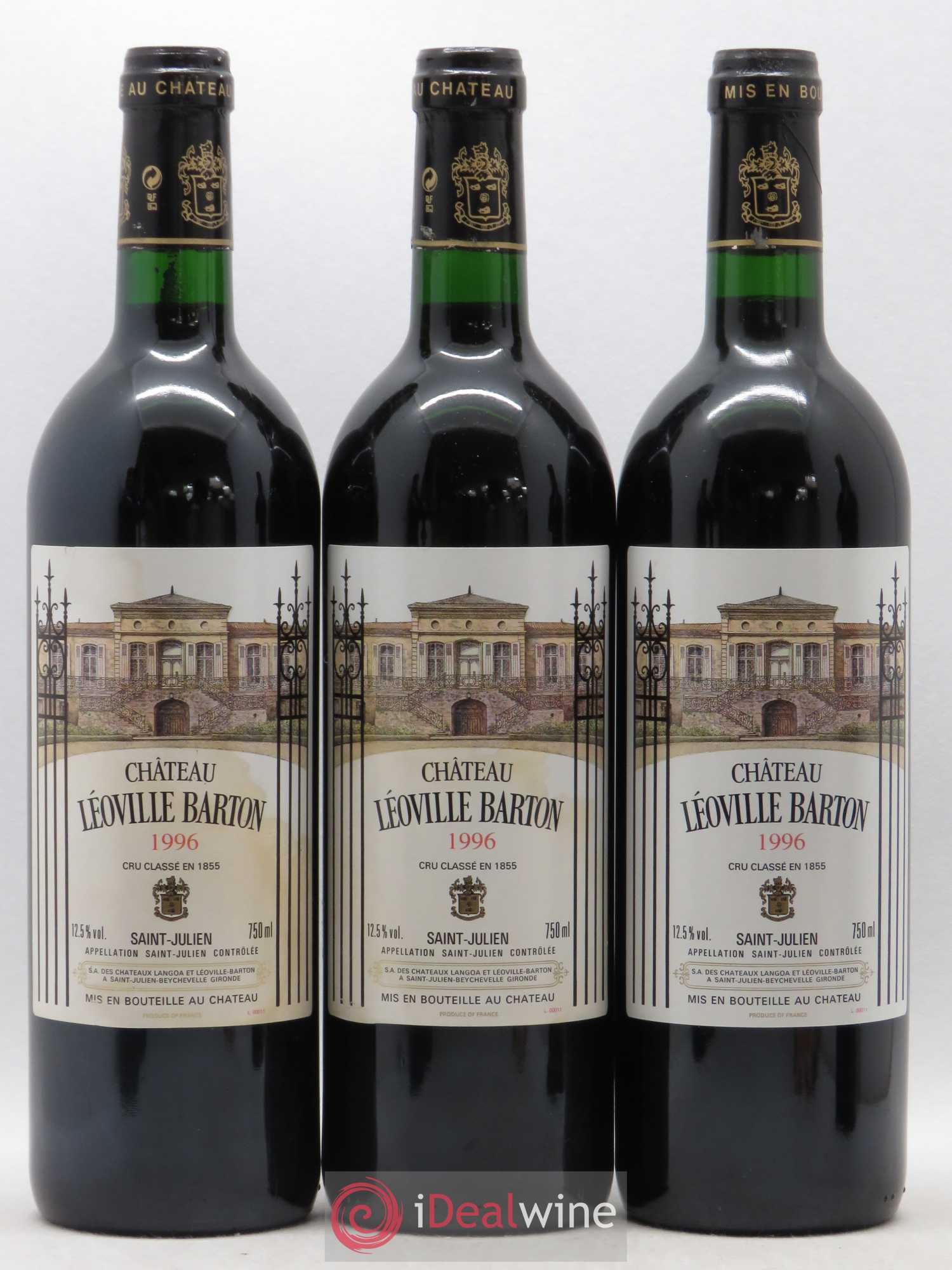Château Léoville Barton 2ème Grand Cru Classé 1996 - Lot de 6 bouteilles - 2