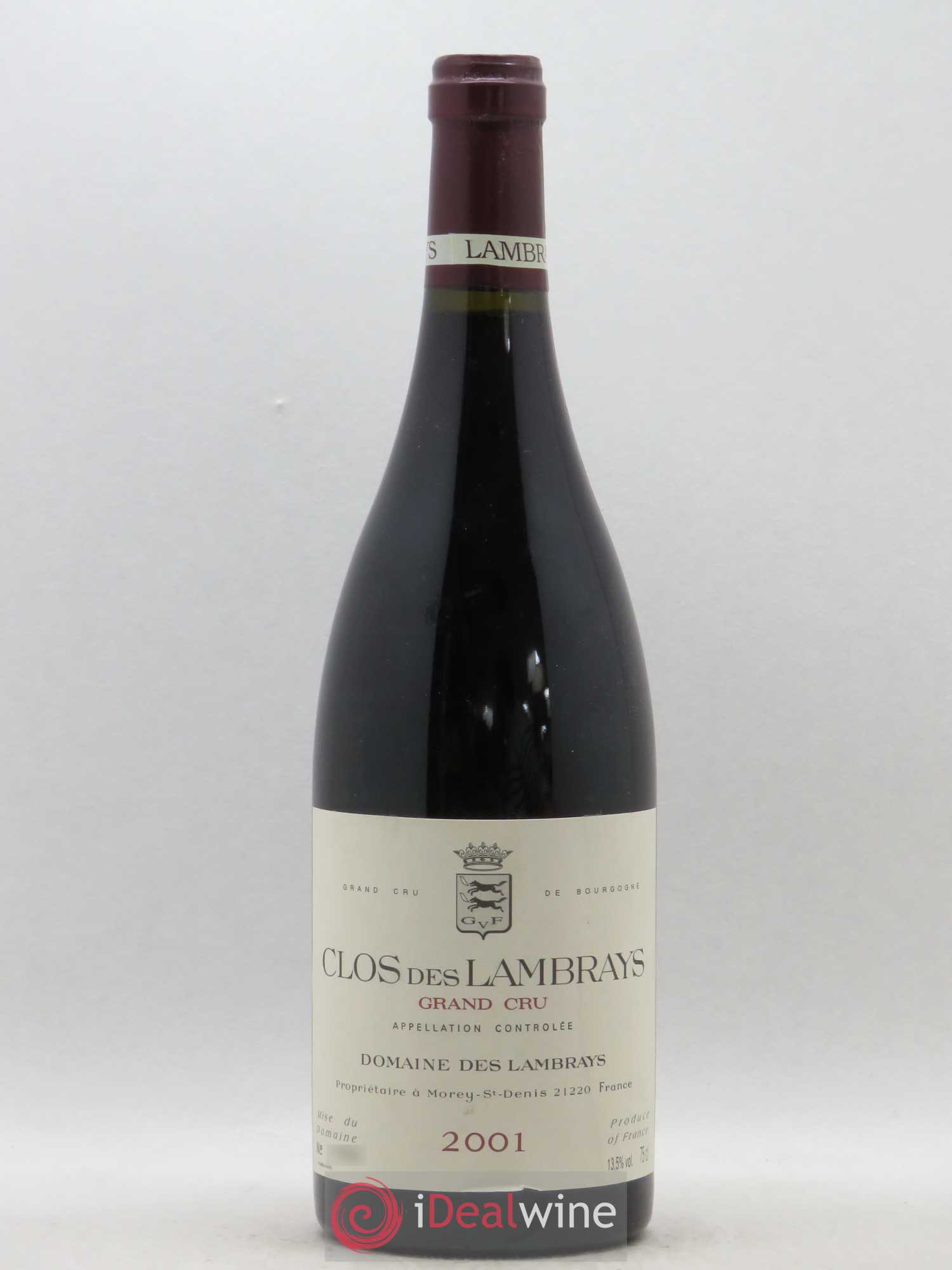 Clos des Lambrays Grand Cru Domaine des Lambrays 2001 - Lot de 1 bouteille - 0