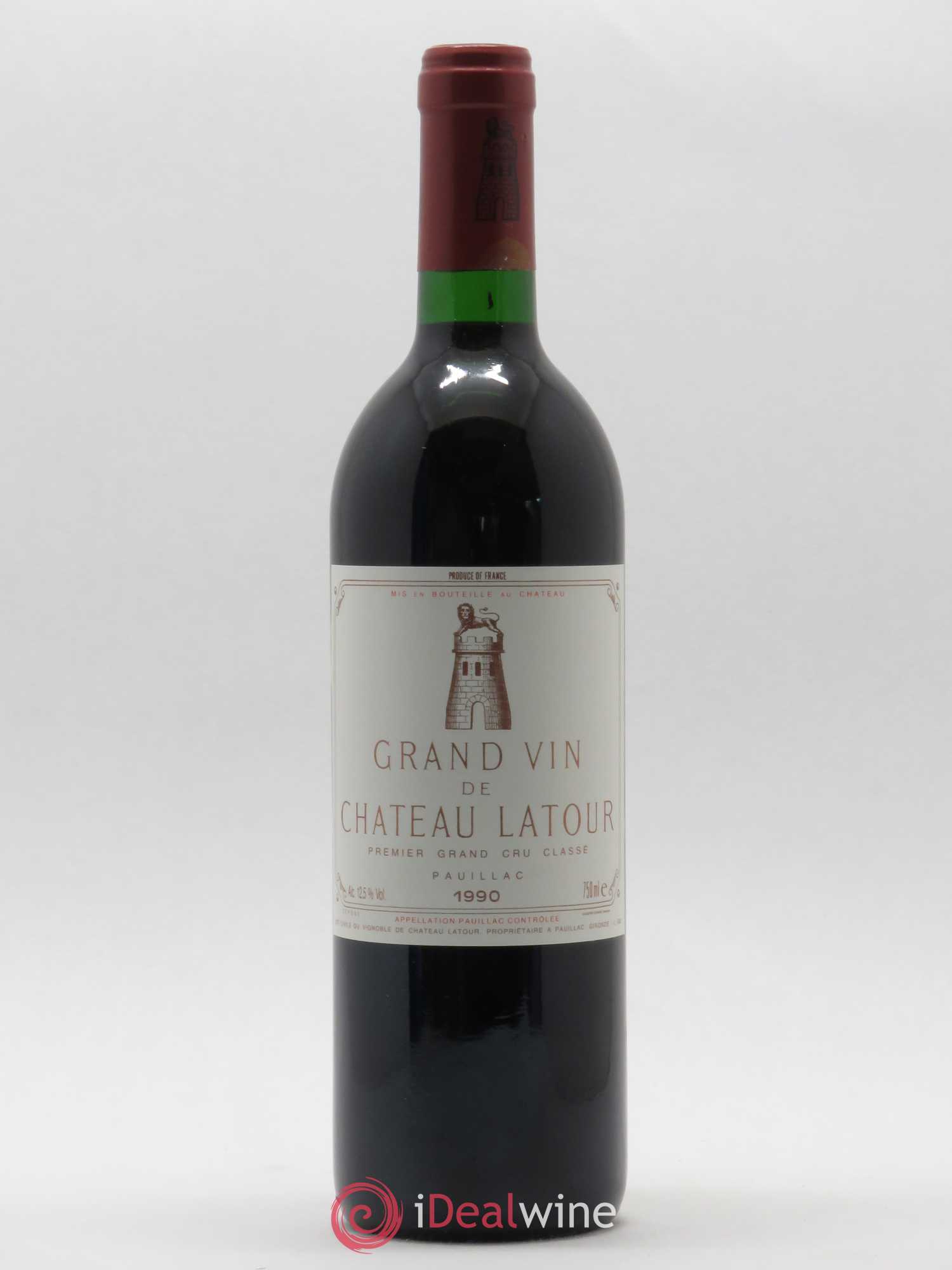 Château Latour 1er Grand Cru Classé 1990 - Lot de 1 bouteille - 0