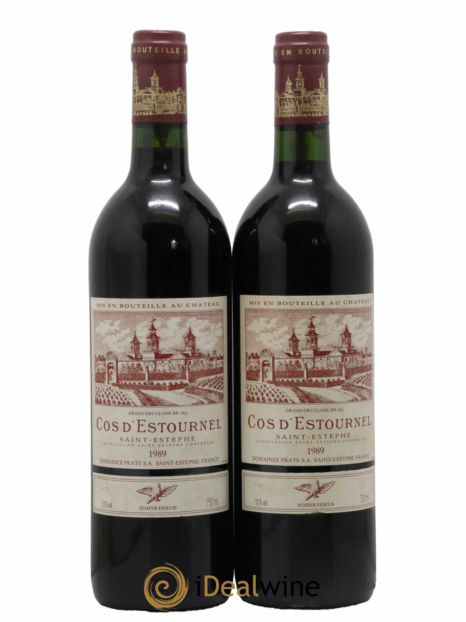 Cos d'Estournel 2ème Grand Cru Classé 1989 - Lot de 2 bouteilles - 0