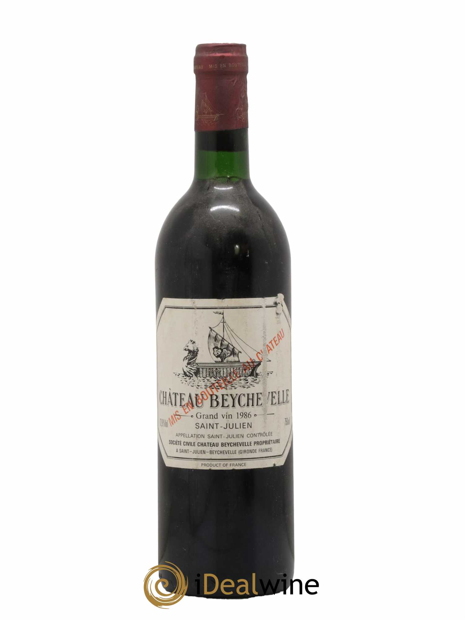 Château Beychevelle 4ème Grand Cru Classé 1986 - Lot de 1 bouteille - 0