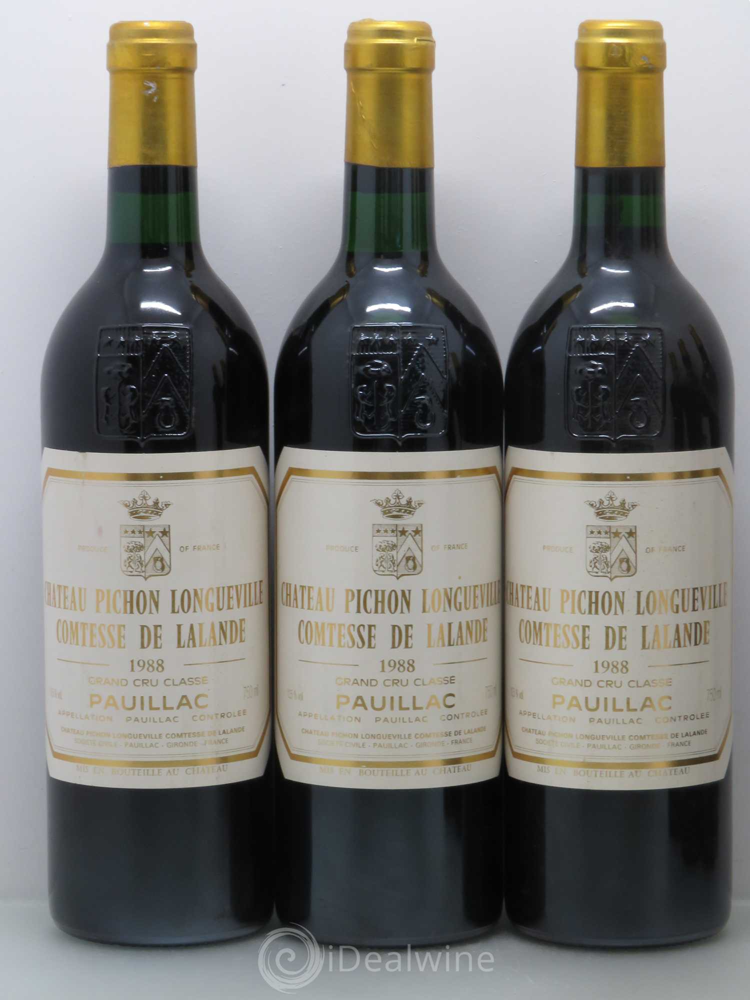 Château Pichon Longueville Comtesse de Lalande 2ème Grand Cru Classé 1988 - Lot de 6 bouteilles - 1
