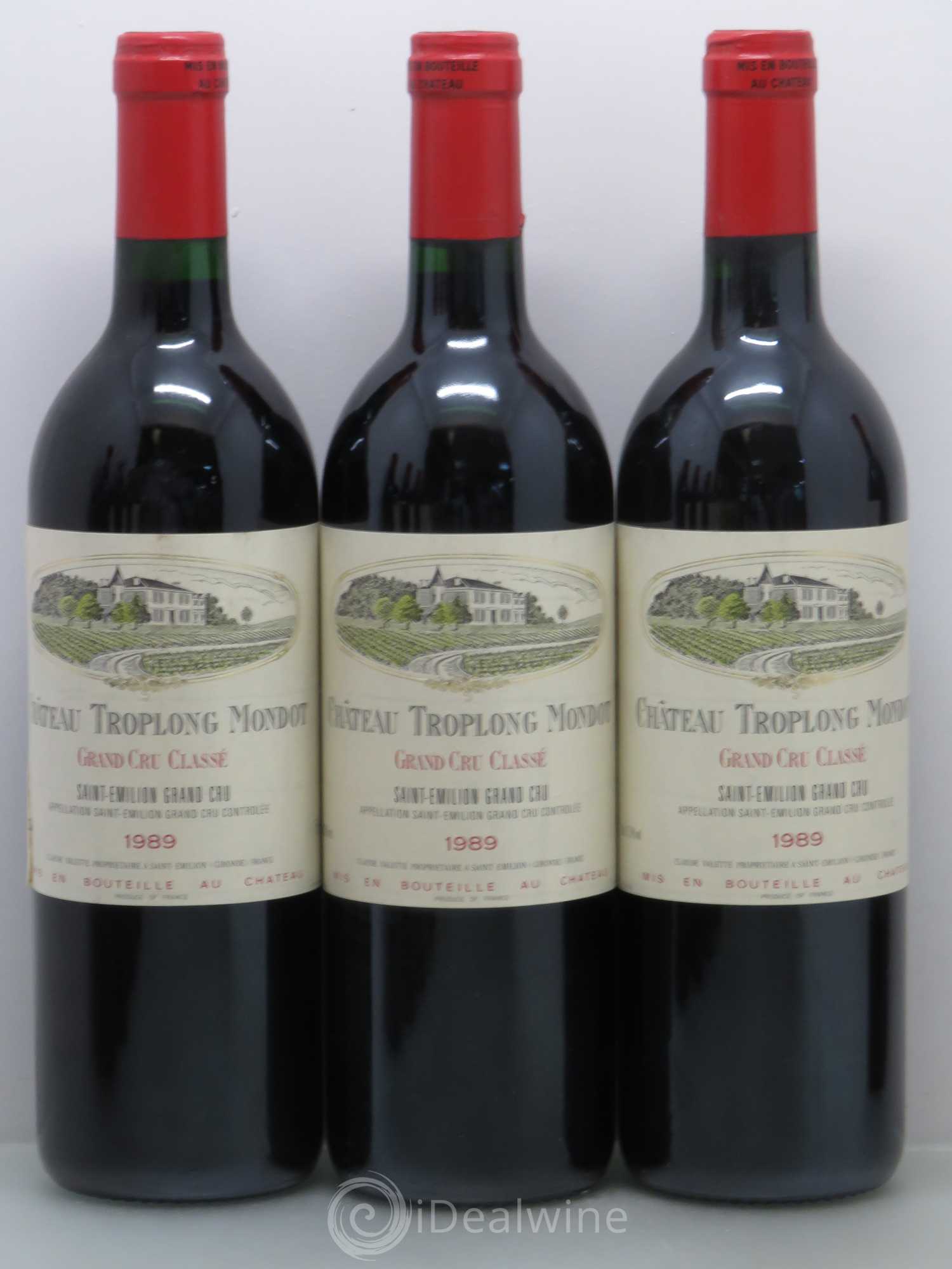 Château Troplong Mondot 1er Grand Cru Classé B 1989 - Lotto di 12 bottiglie - 1