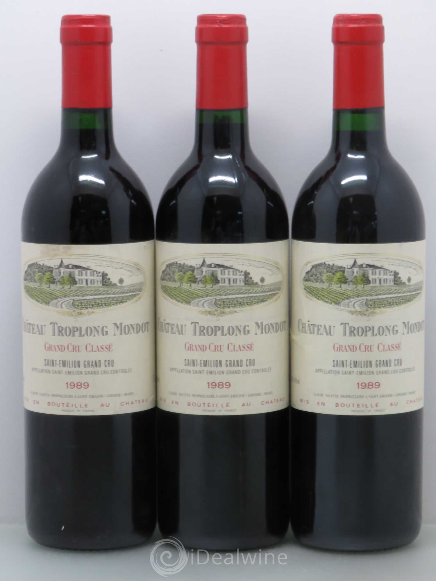 Château Troplong Mondot 1er Grand Cru Classé B 1989 - Lotto di 12 bottiglie - 4