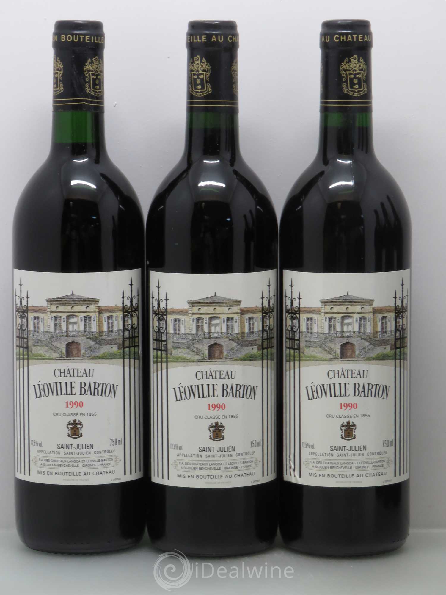 Château Léoville Barton 2ème Grand Cru Classé 1990 - Lot de 6 bouteilles - 1