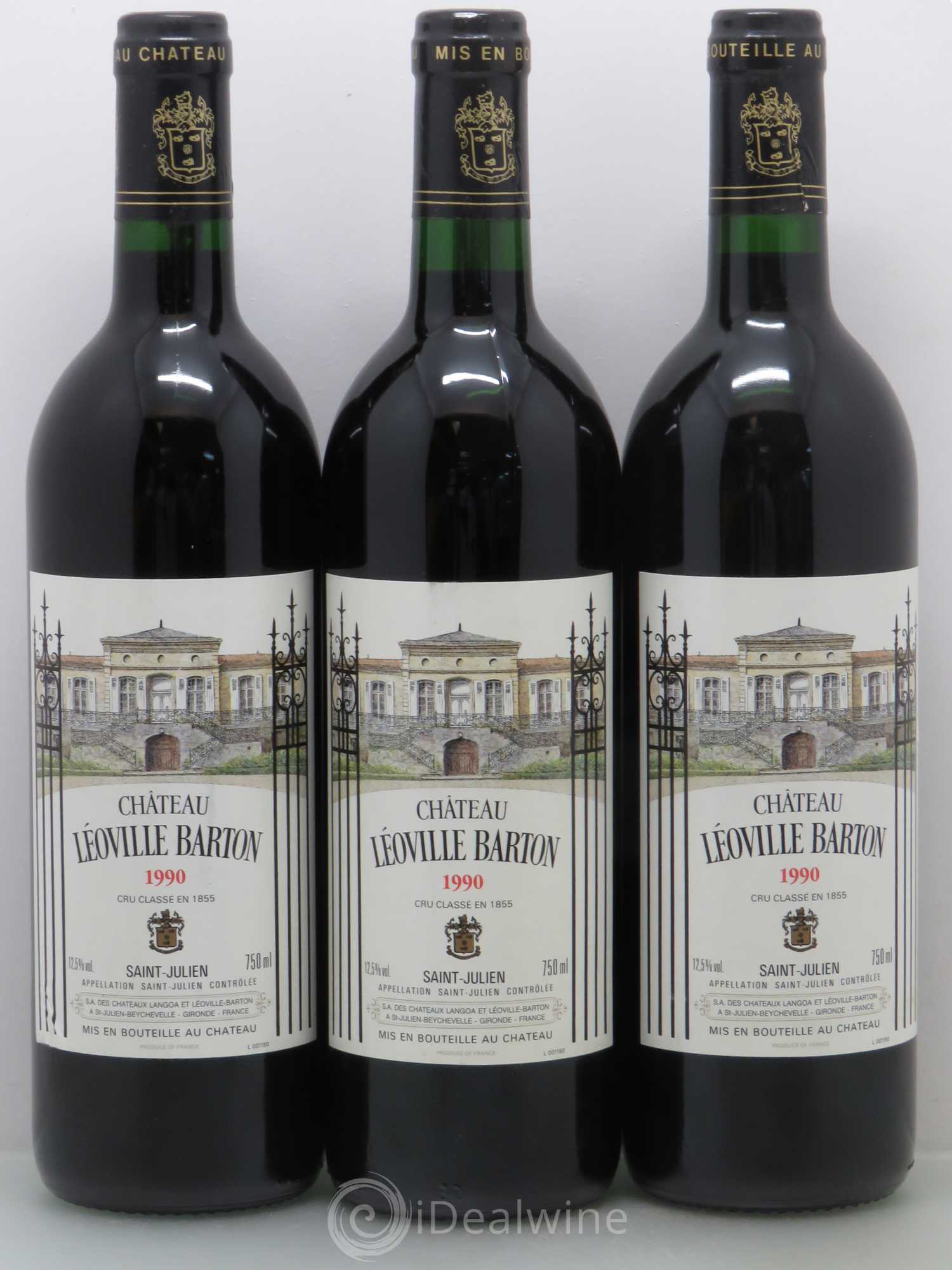 Château Léoville Barton 2ème Grand Cru Classé 1990 - Lot de 6 bouteilles - 2