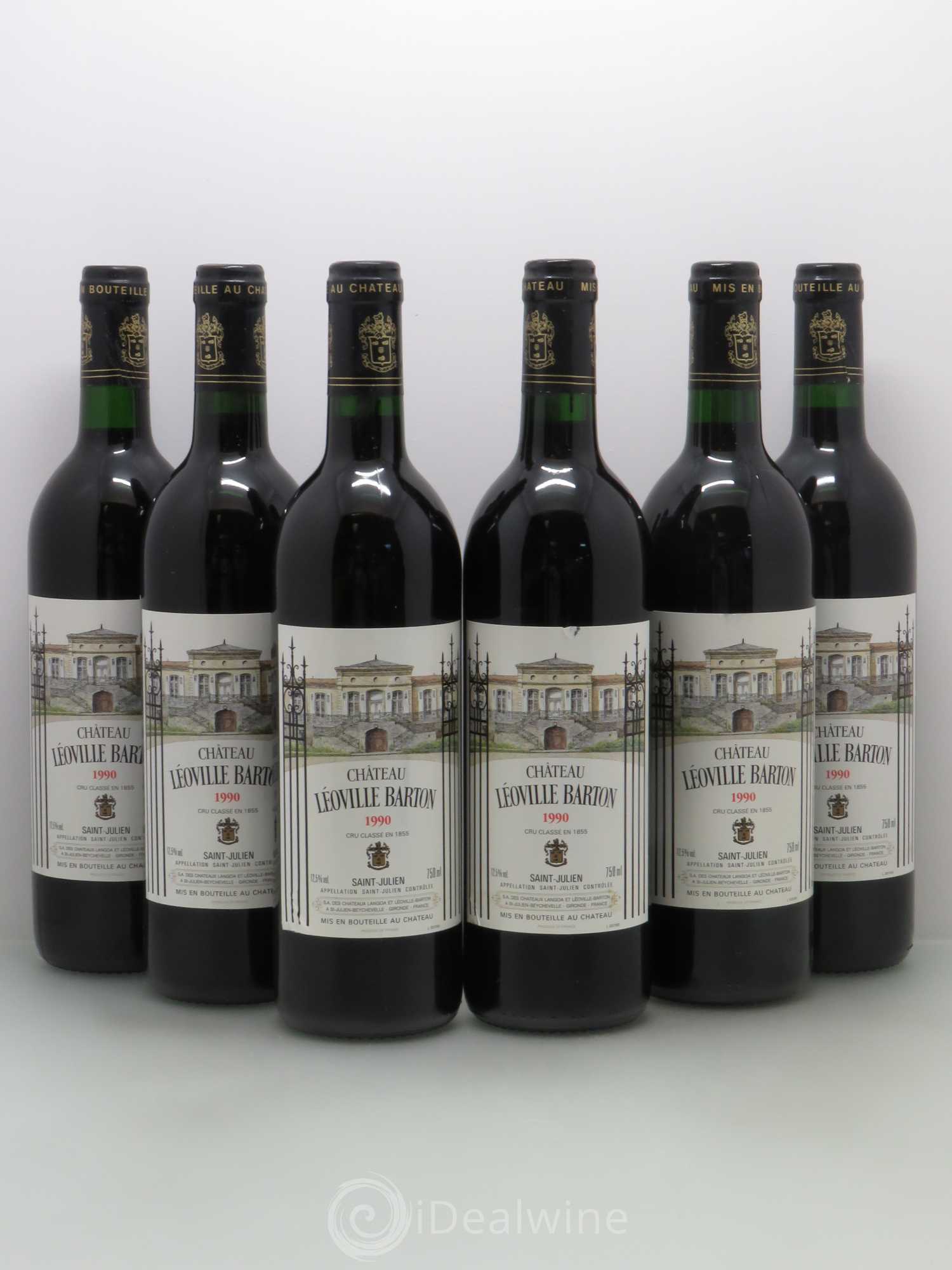 Château Léoville Barton 2ème Grand Cru Classé 1990 - Lot de 6 bouteilles - 0
