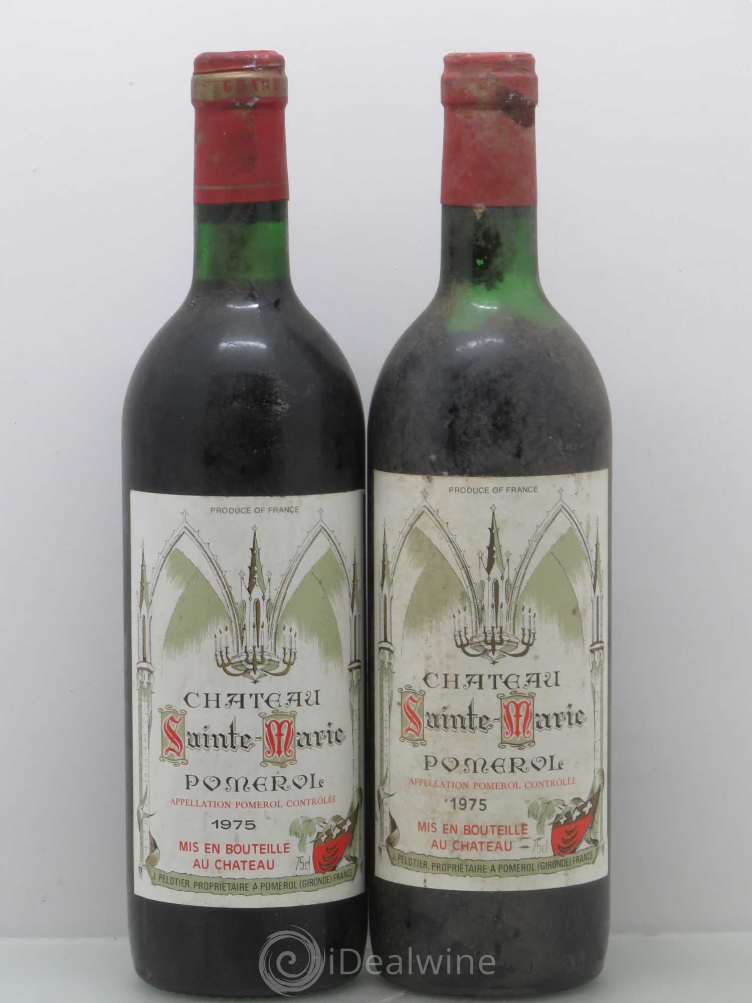 Divers Château Sainte Marie. Pomerol 1975 - Posten von 2 Flaschen - 0