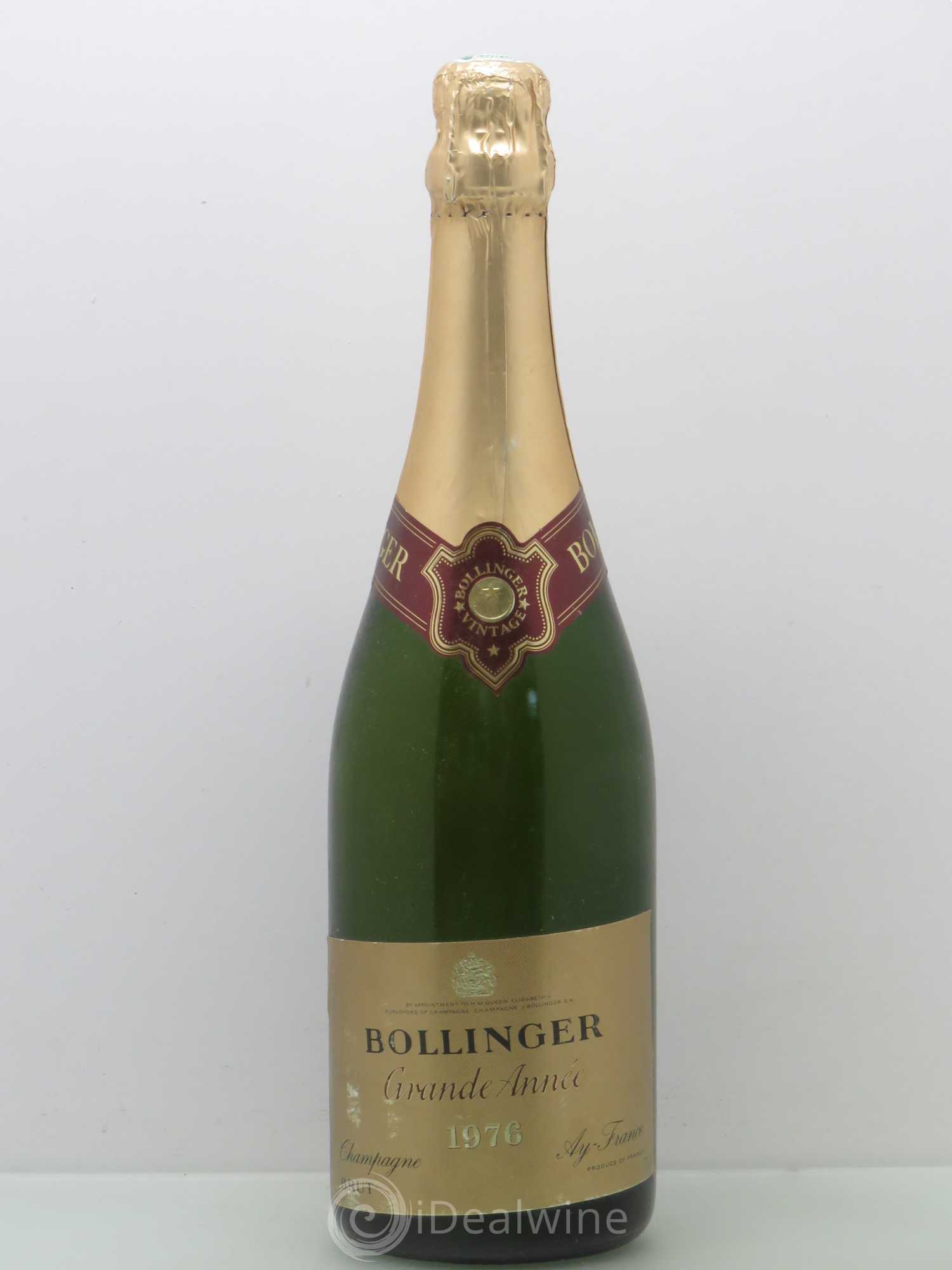 La Grande Année Brut Bollinger 1976 - Lot de 1 bouteille - 0