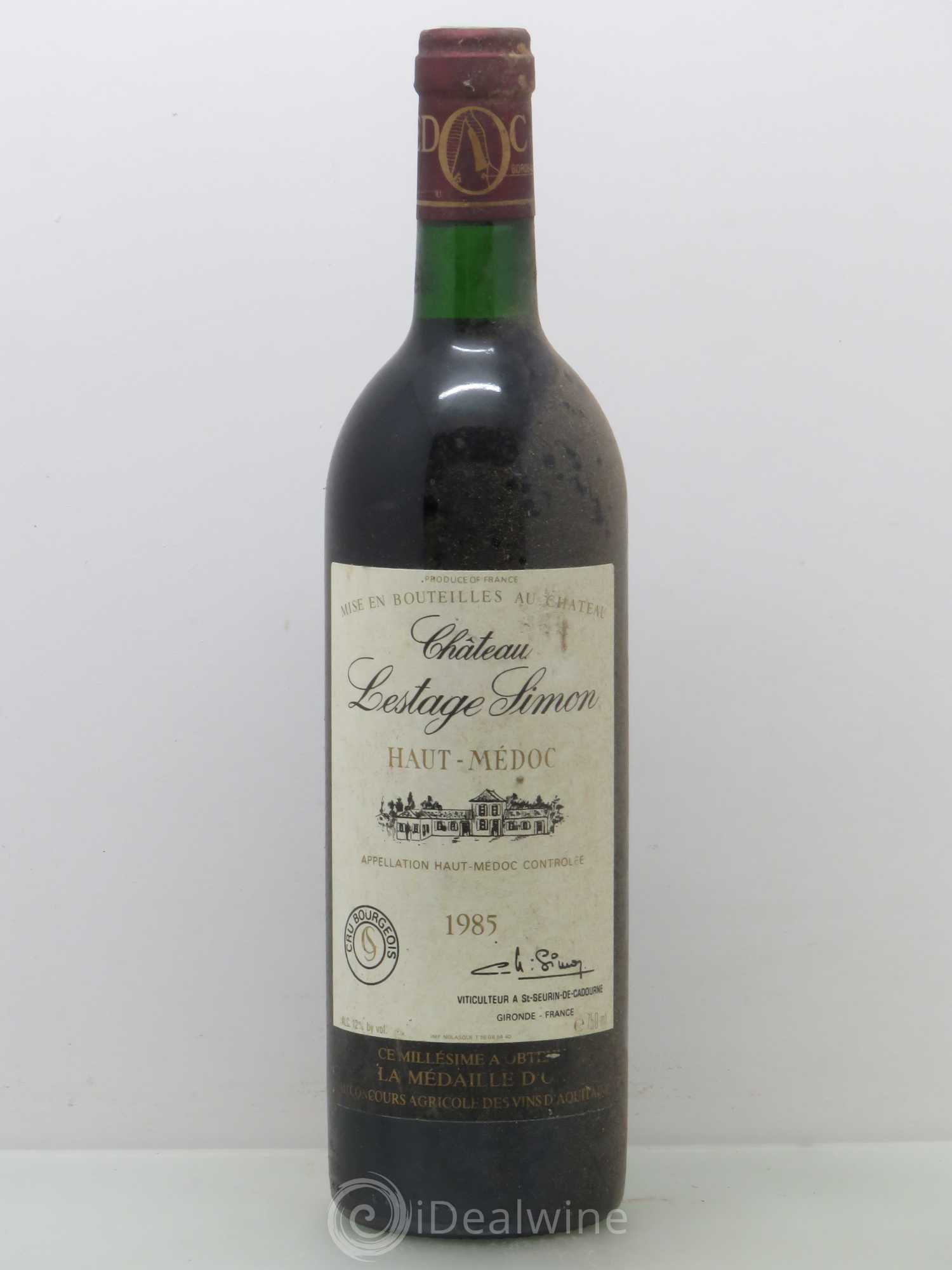 Château Lestage Simon Cru Bourgeois 1985 - Lot de 1 bouteille - 0
