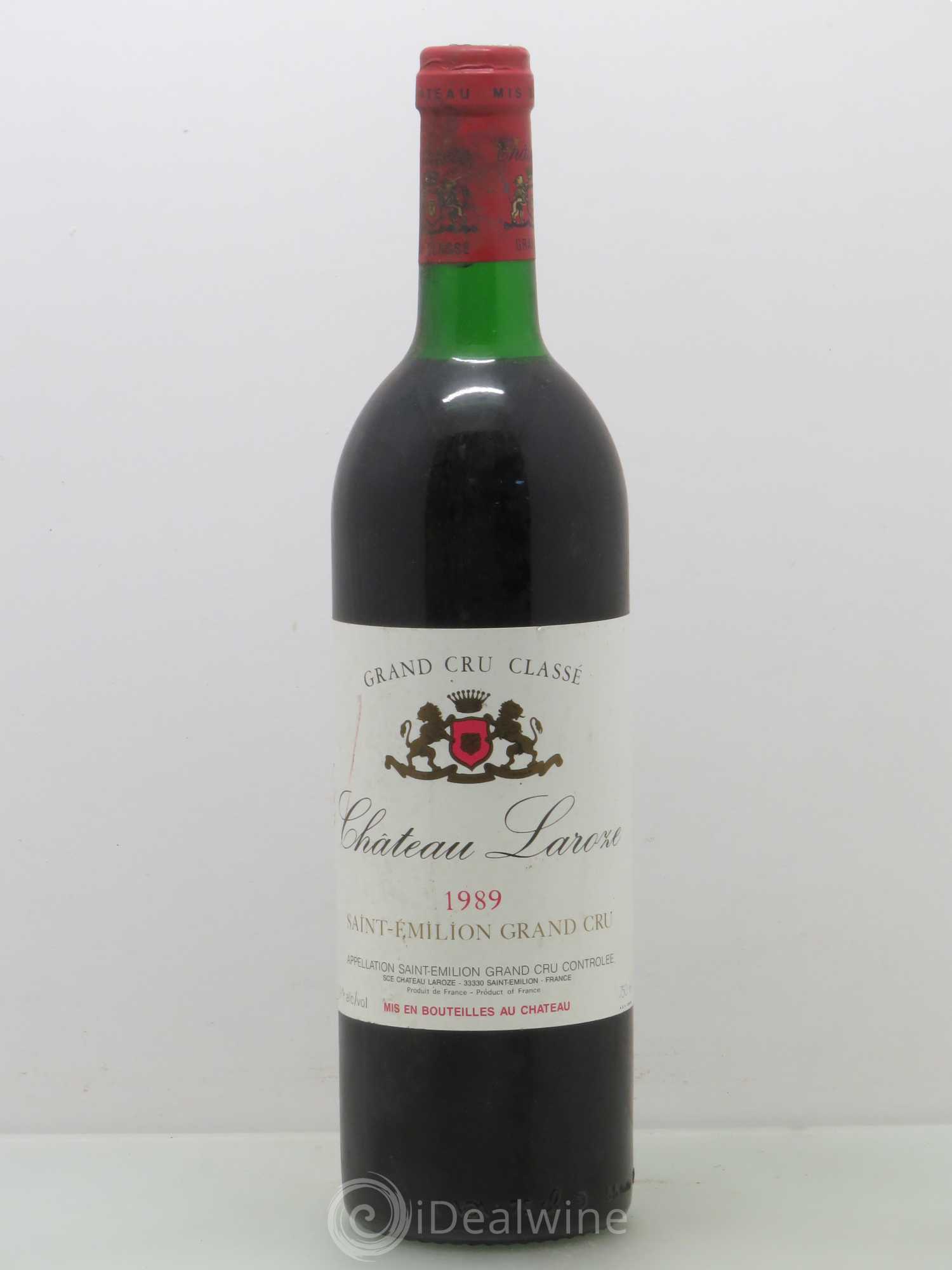 Château Laroze Grand Cru Classé 1989 - Lot de 1 bouteille - 0